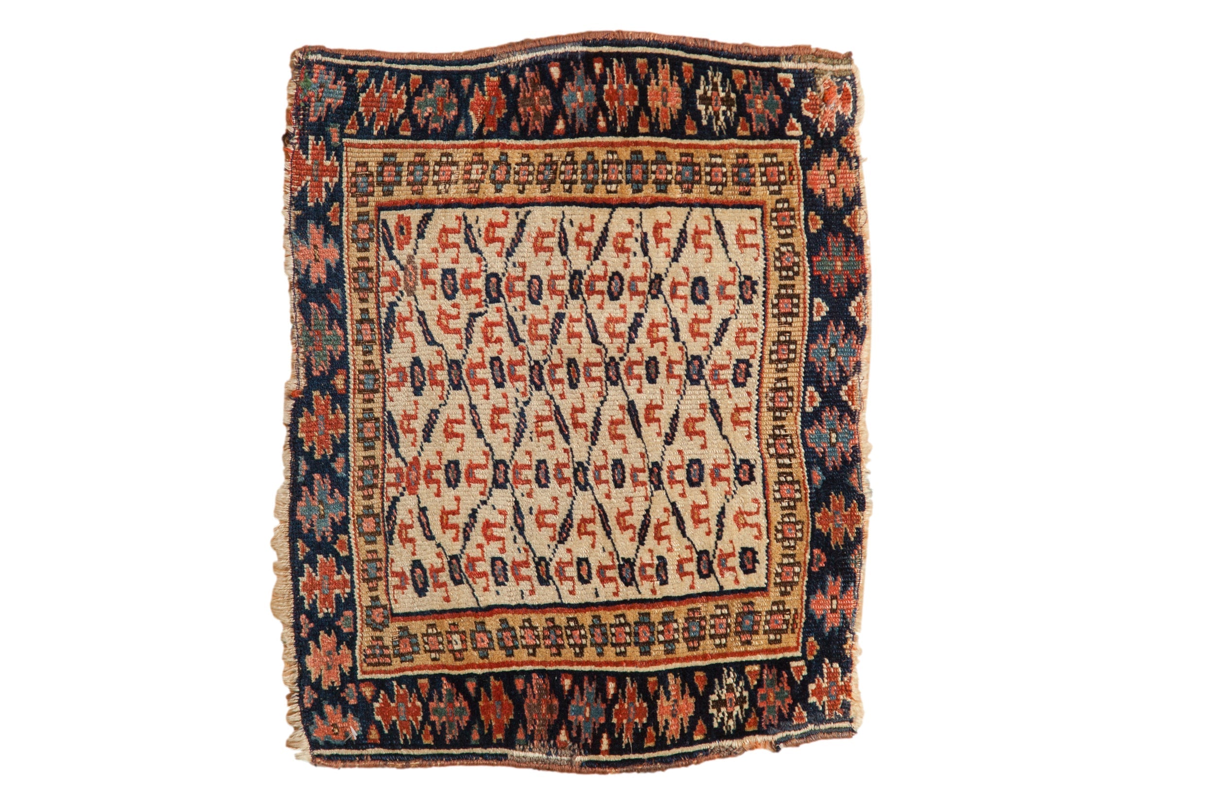 1.5x2 Antique Kurdish Square Rug Mat by Old New House® - main product image for Resin Society