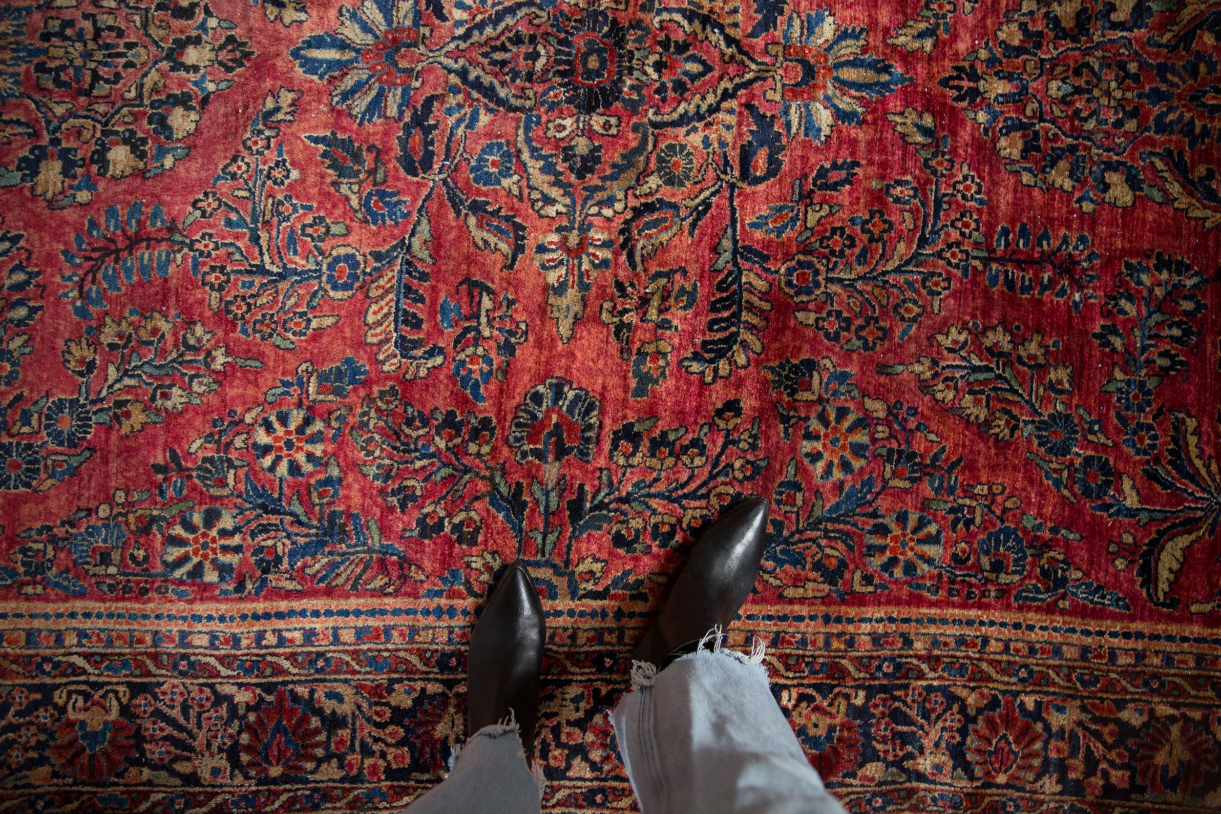 7x10 Antique American Sarouk Carpet by Old New House® - product image 2 for Resin Society