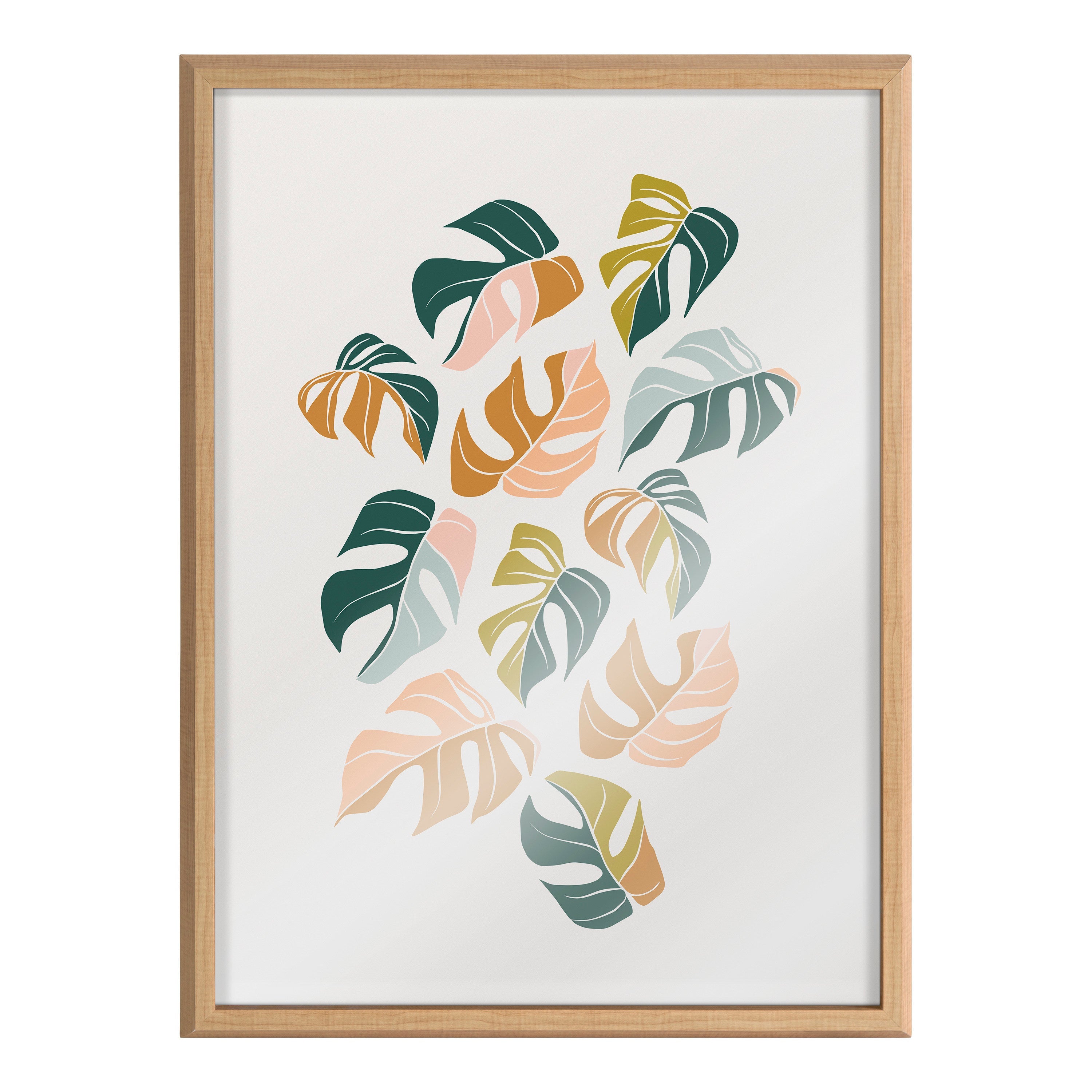 Blake Tropical Leaves 02 Framed Printed Glass by Alicia Schultz by kateandlaurel - product image 2 for Resin Society