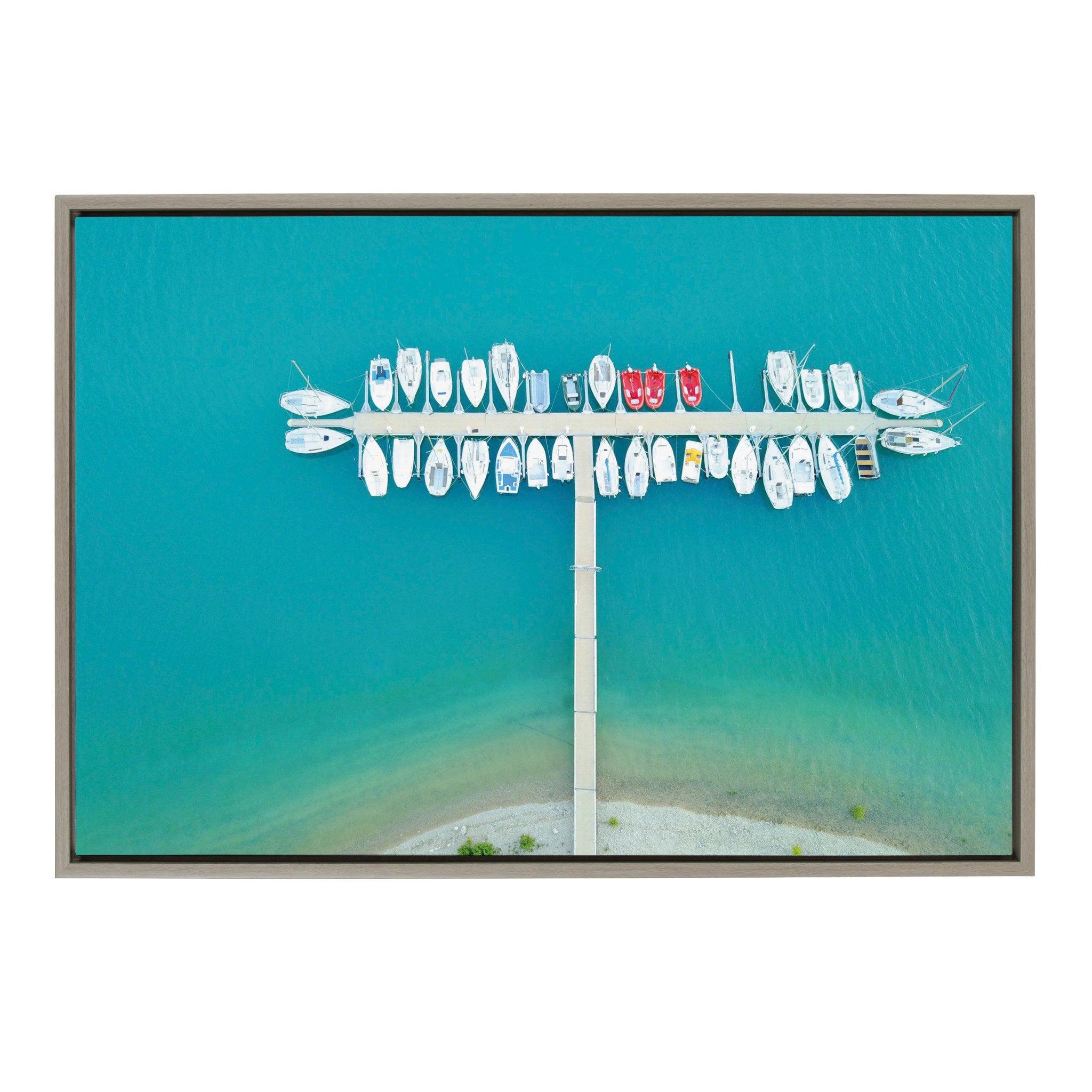 Sylvie Gorges du Verdon 2 Framed Canvas by Rachel Bolgov by kateandlaurel - main product image for Resin Society