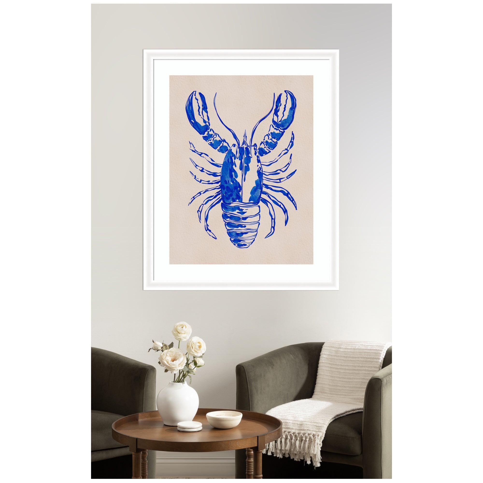 Framed Art Lobster by Nikita Jariwala