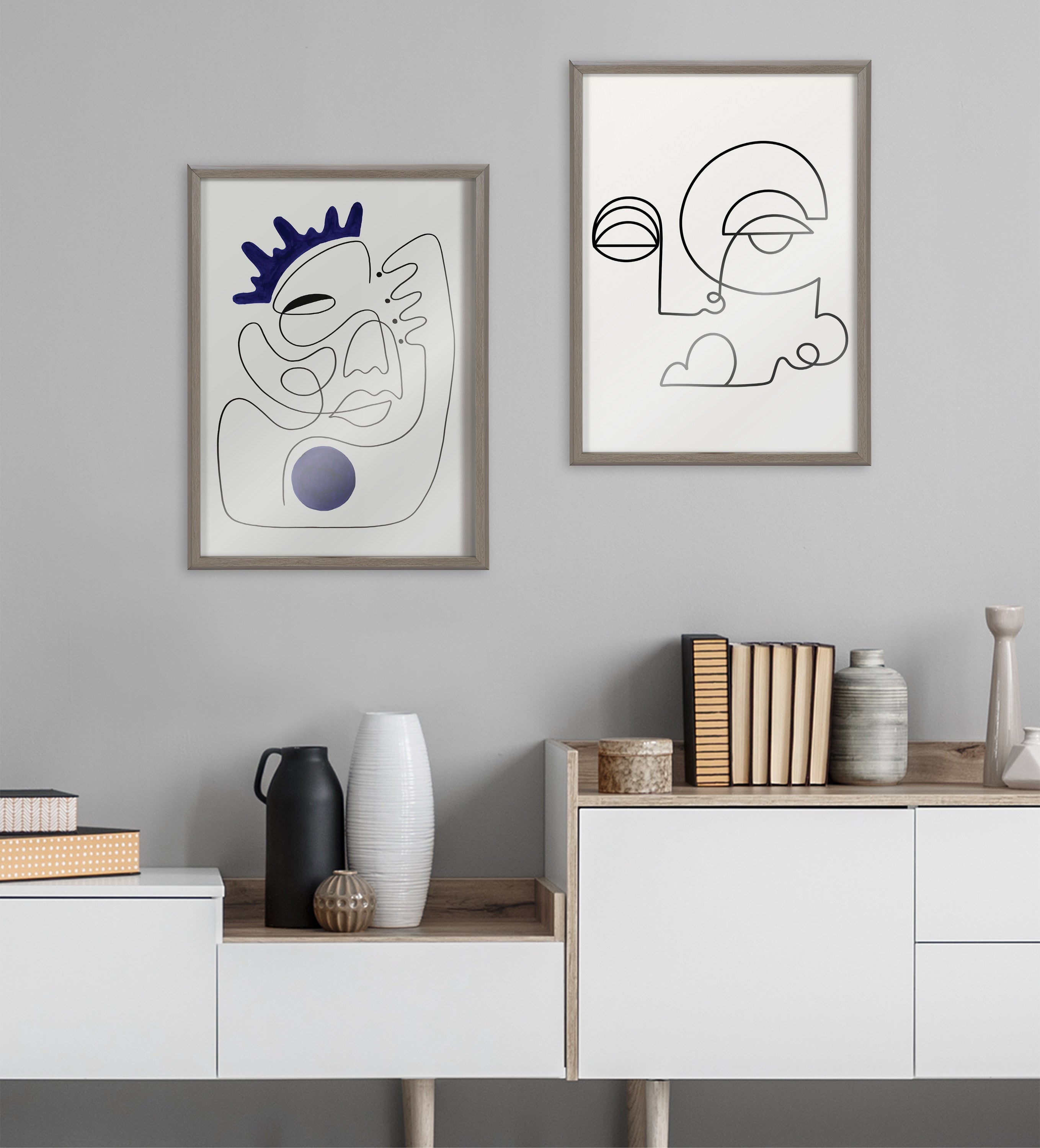 Blake Inner Battle Framed Printed Glass by Shatha Al Dafai