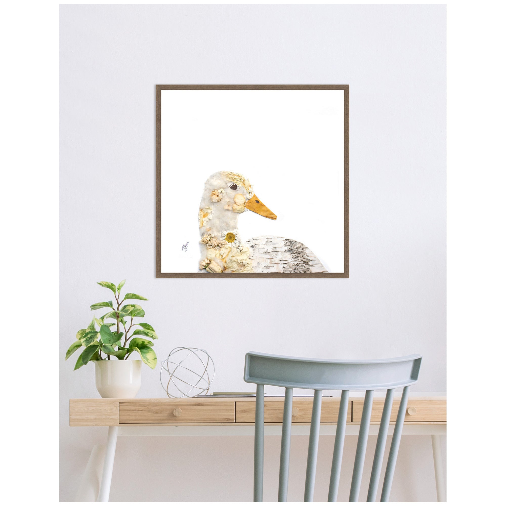 Duck No.
2 Framed Canvas Wall Art Print by Madeline Jeppesen