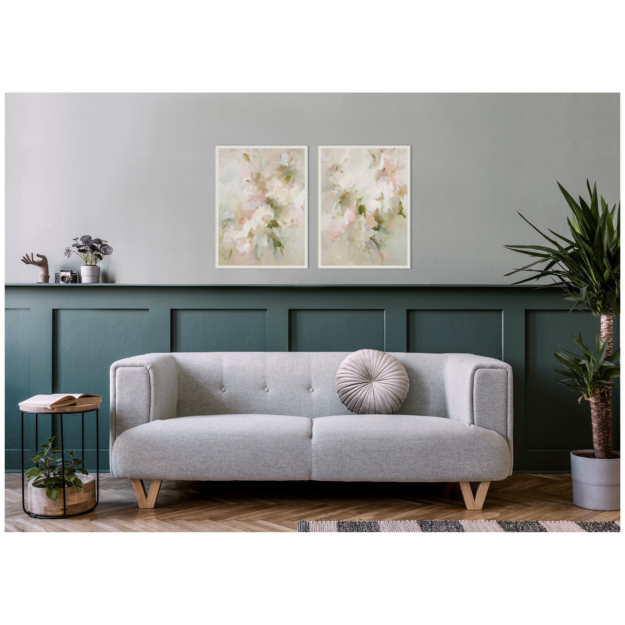 Bloom No.
1 & No.
2 2 Piece Framed Canvas Wall Art Set by Amy Lighthall
