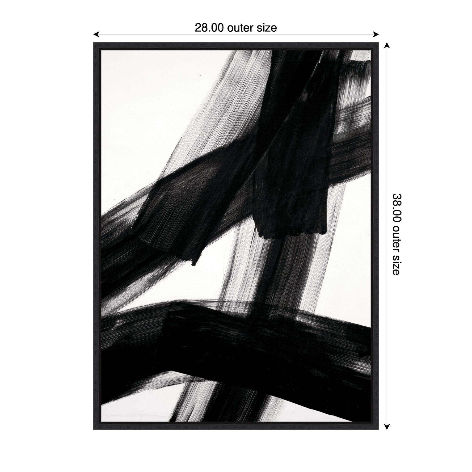 Black Mark No.
3 by Amy Lighthall Framed Canvas Wall Art Print
