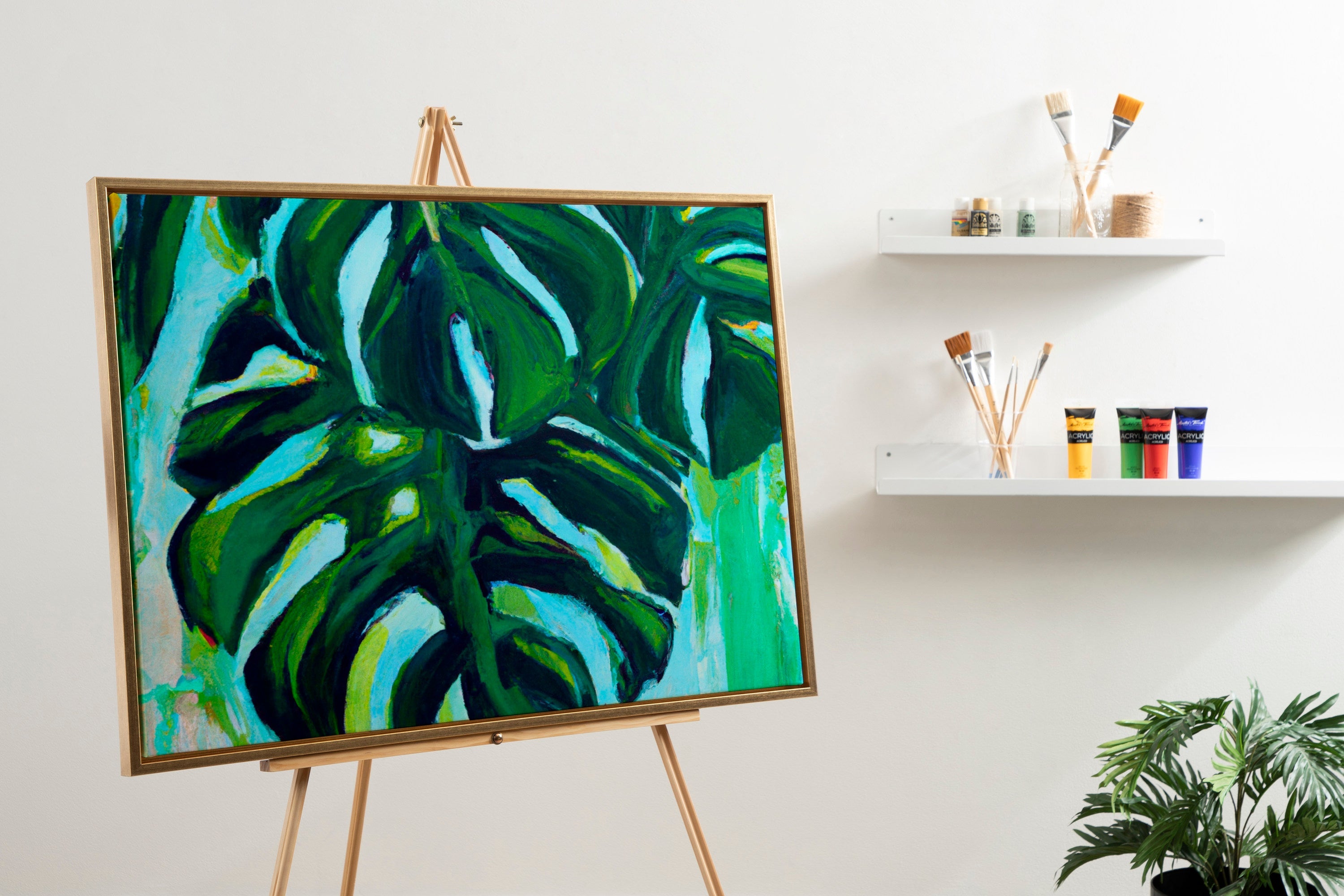 Sylvie Blank Framed Canvas 28x38 by kateandlaurel