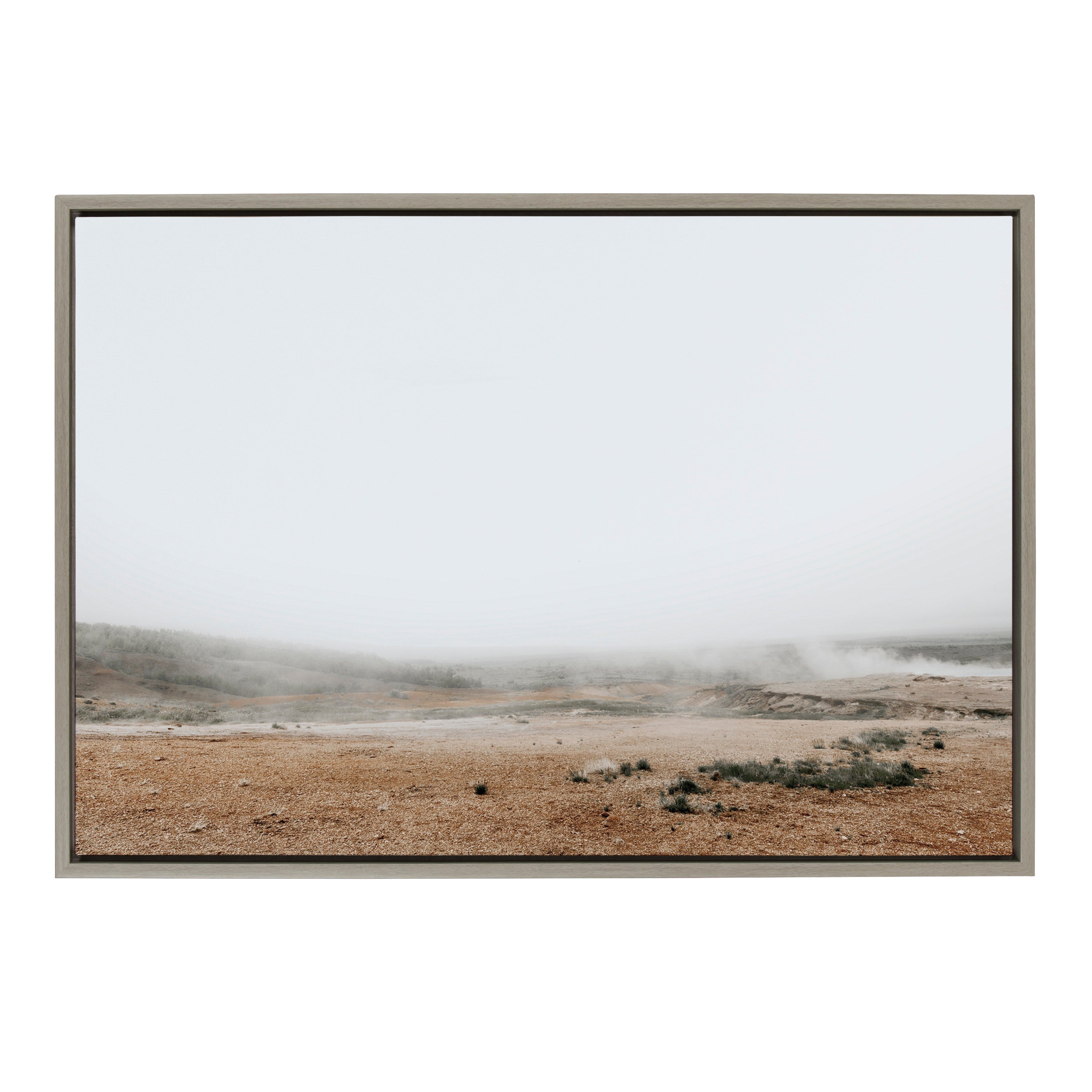 Sylvie Fogged Landscape Framed Canvas by Alicia Abla by kateandlaurel - main product image for Resin Society
