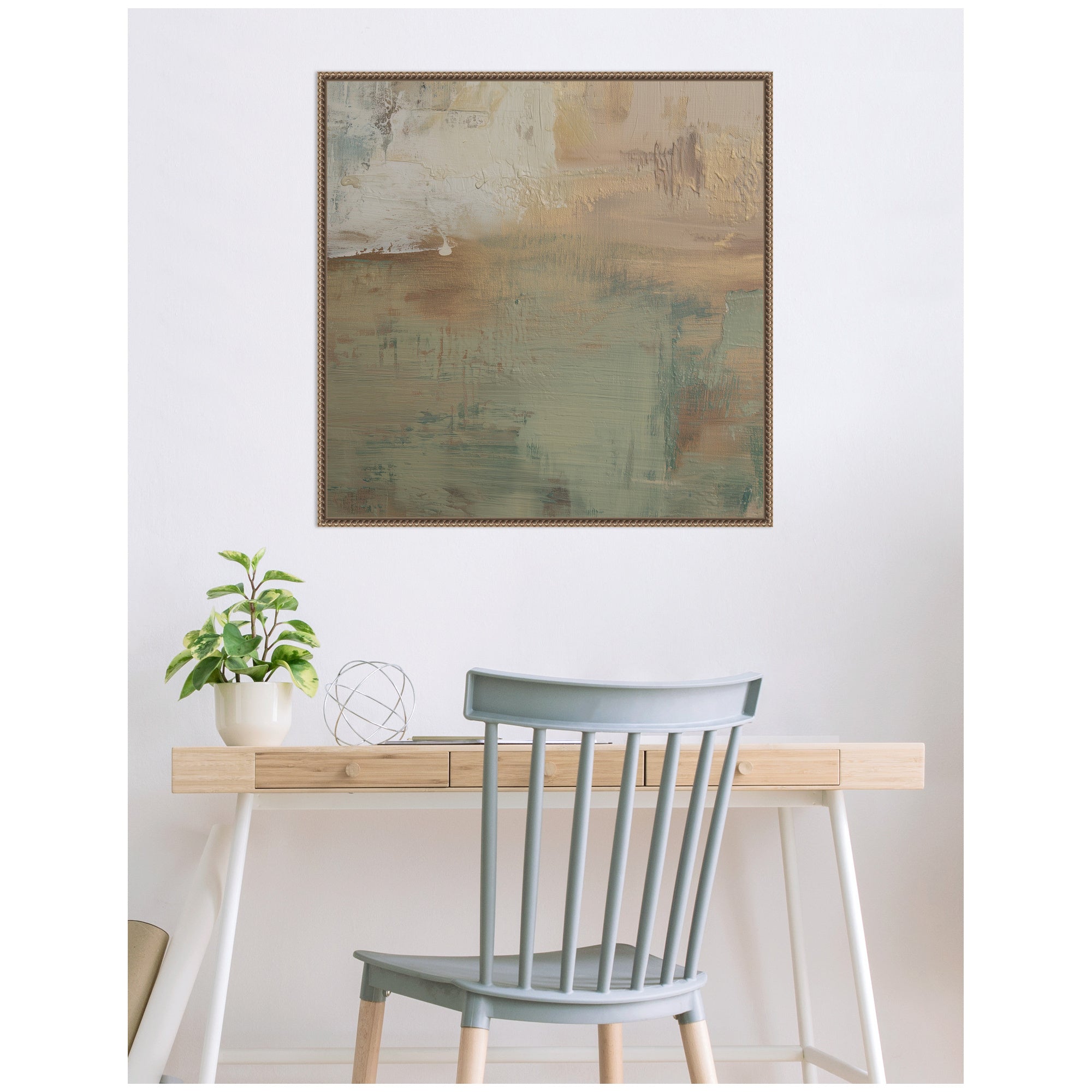Sage Horizon No.
1 by Amy Lighthall Framed Canvas Wall Art Print