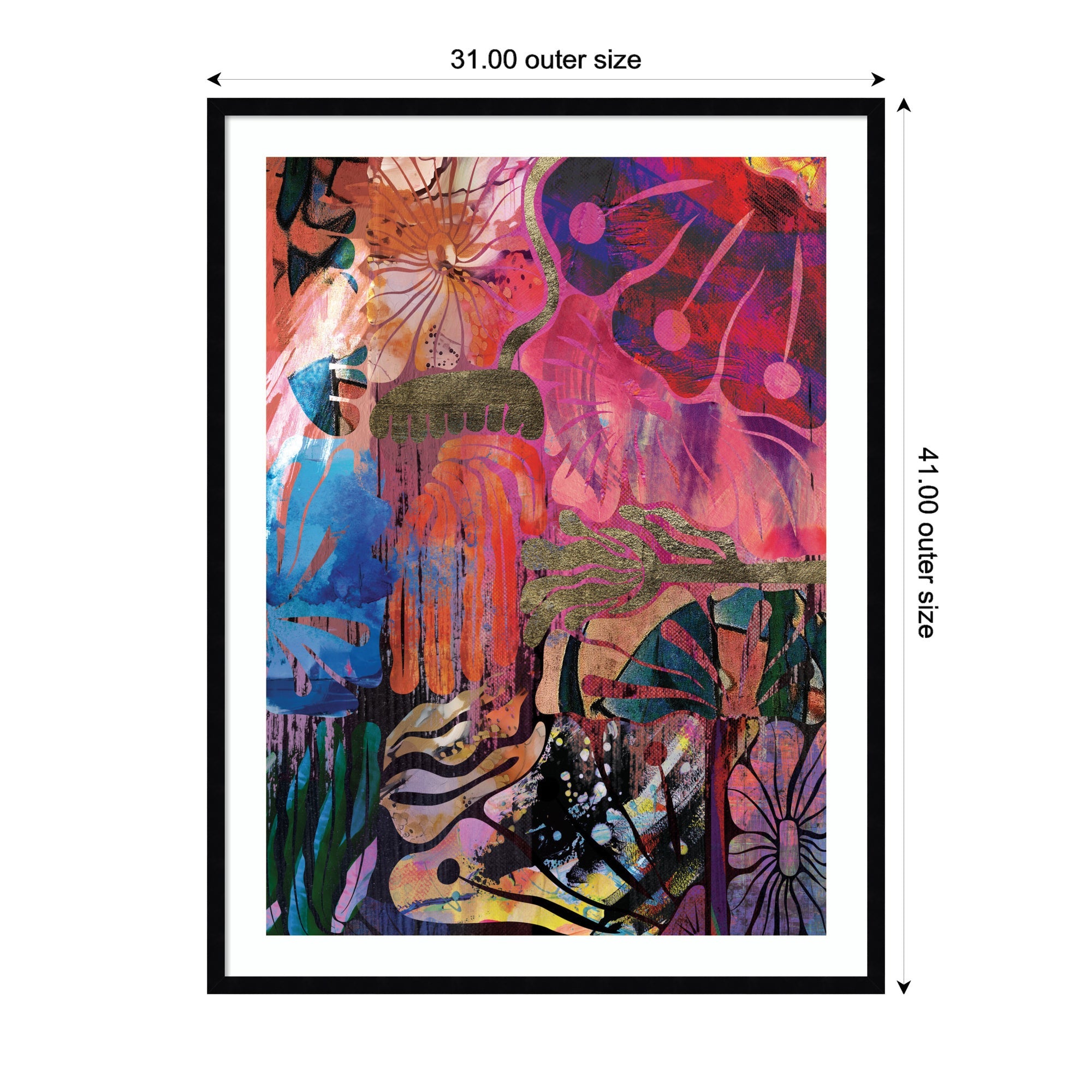 NC Abstract No.
612 by Nikki Chu Framed Wall Art Print