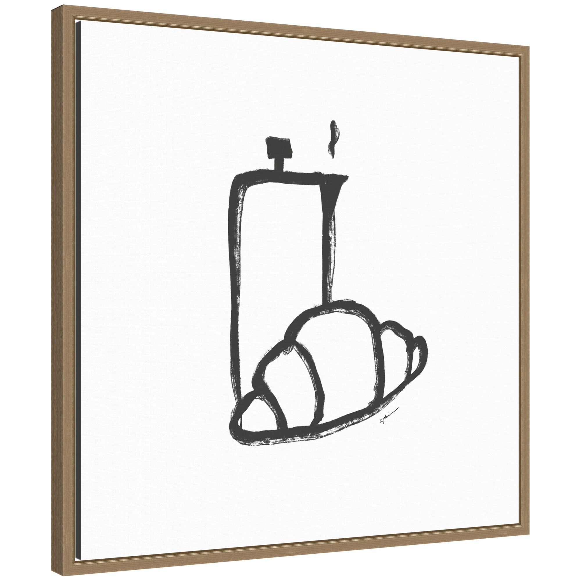 Breakfast Club No.
2 by Gabrielly Guedes Framed Canvas Wall Art Print