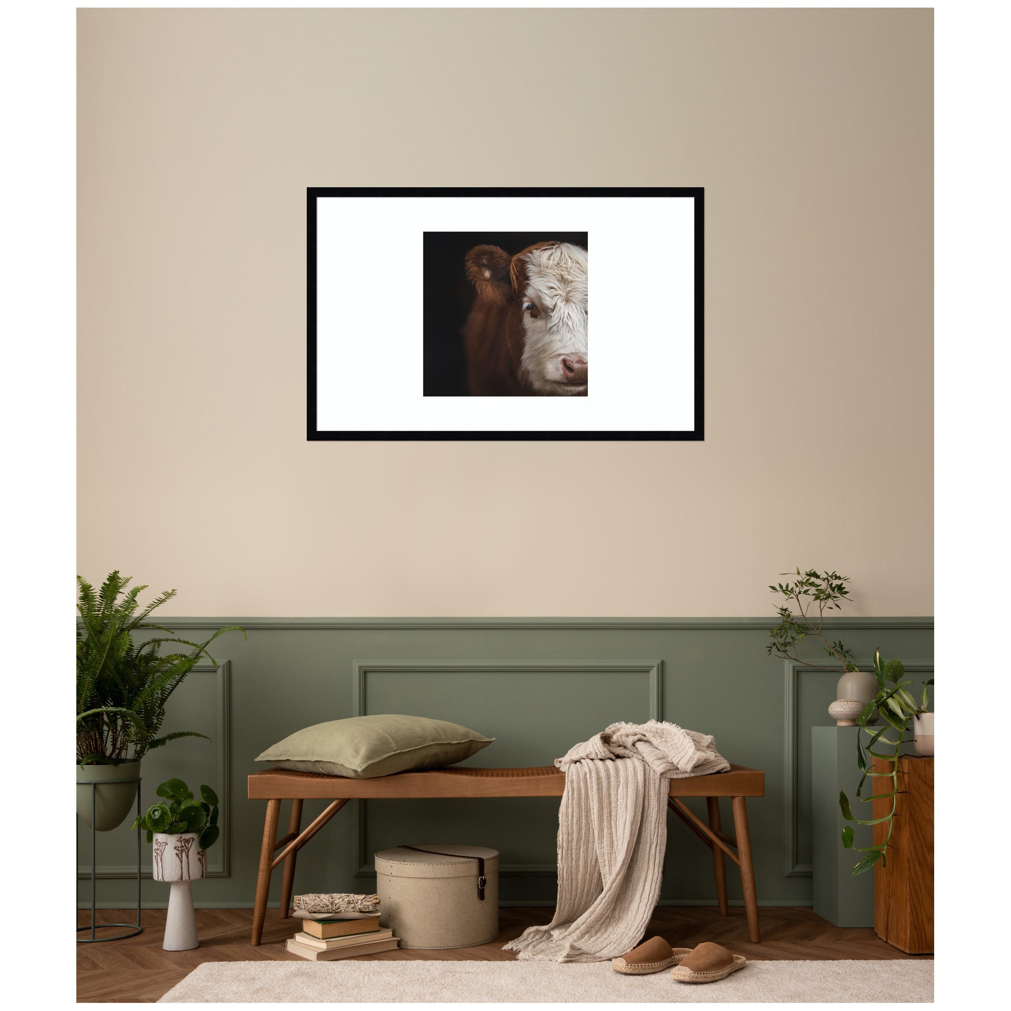 Cow Close by Emiko and Mark Franzen F2 Images Framed Wall Art Print