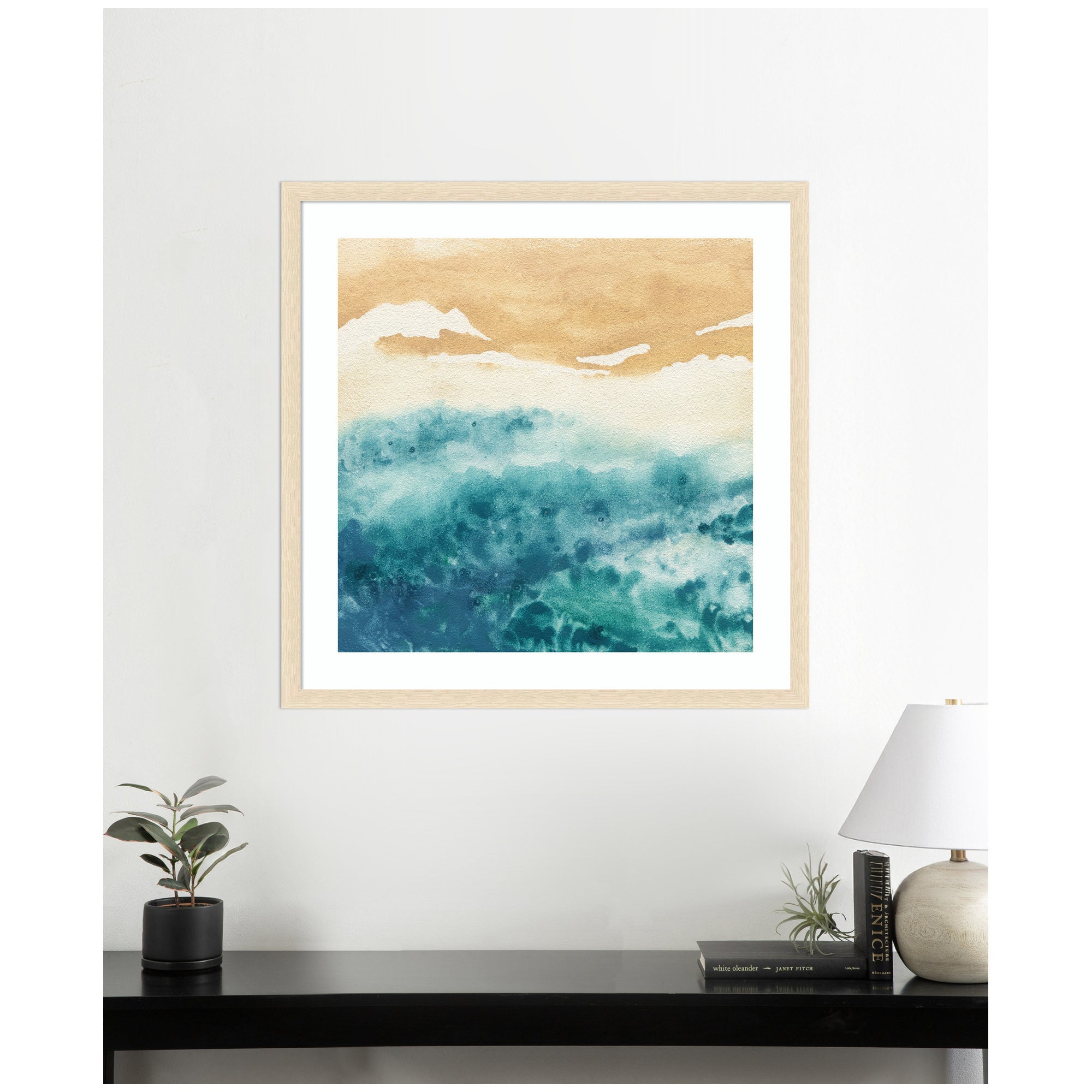 Framed Art On Warm Sand by Janet Meinke Lau