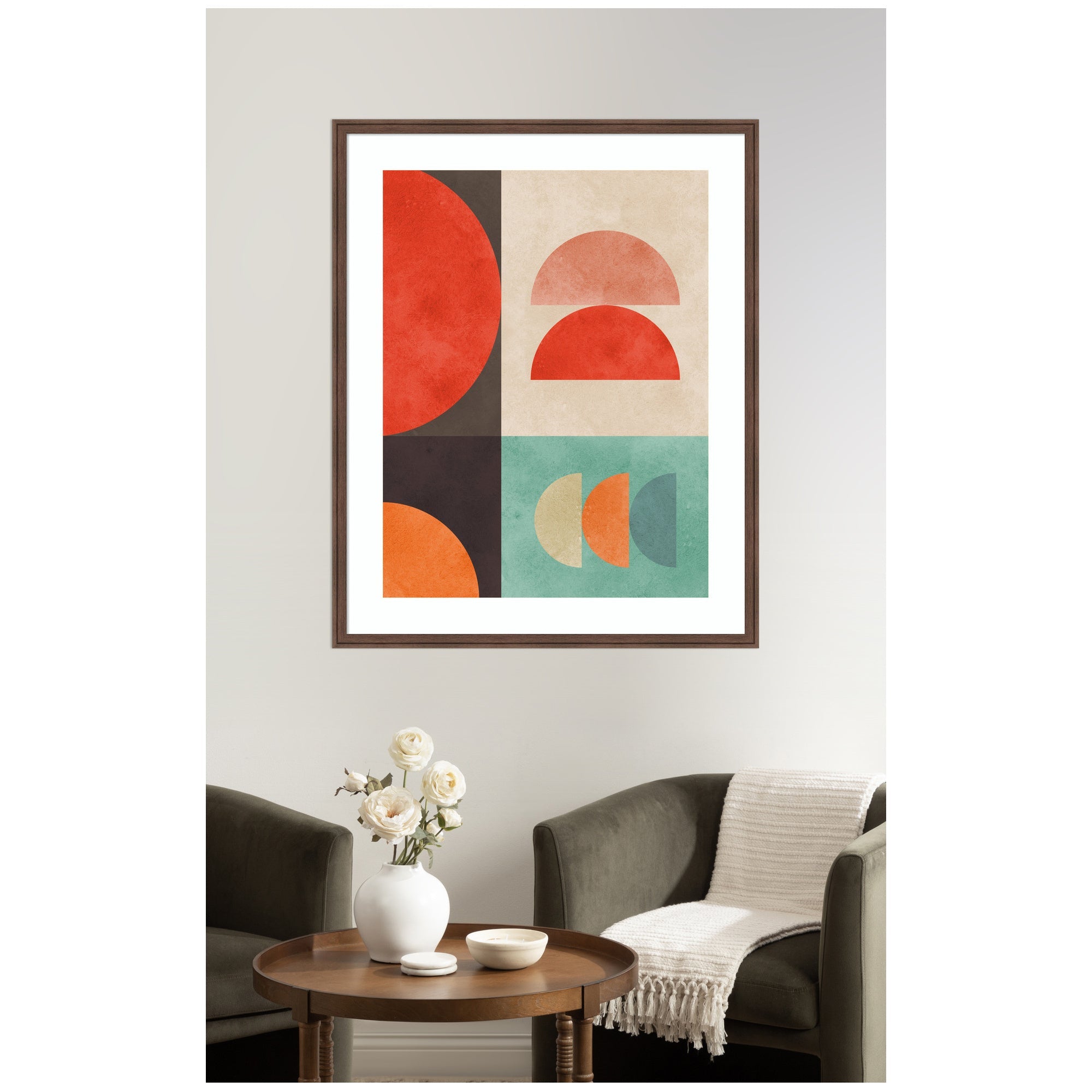 Circles in Harmony No.
11 by Vitor Costa Framed Wall Art Print