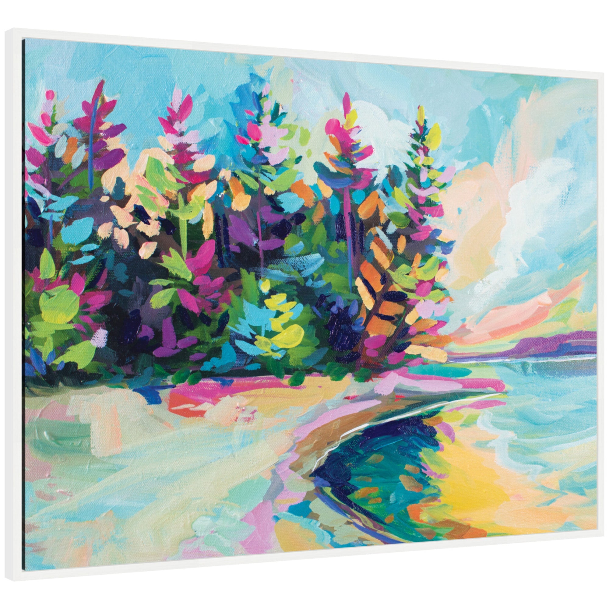 Sylvie Saturday In Door County Framed Canvas by Rachel Christopoulos
