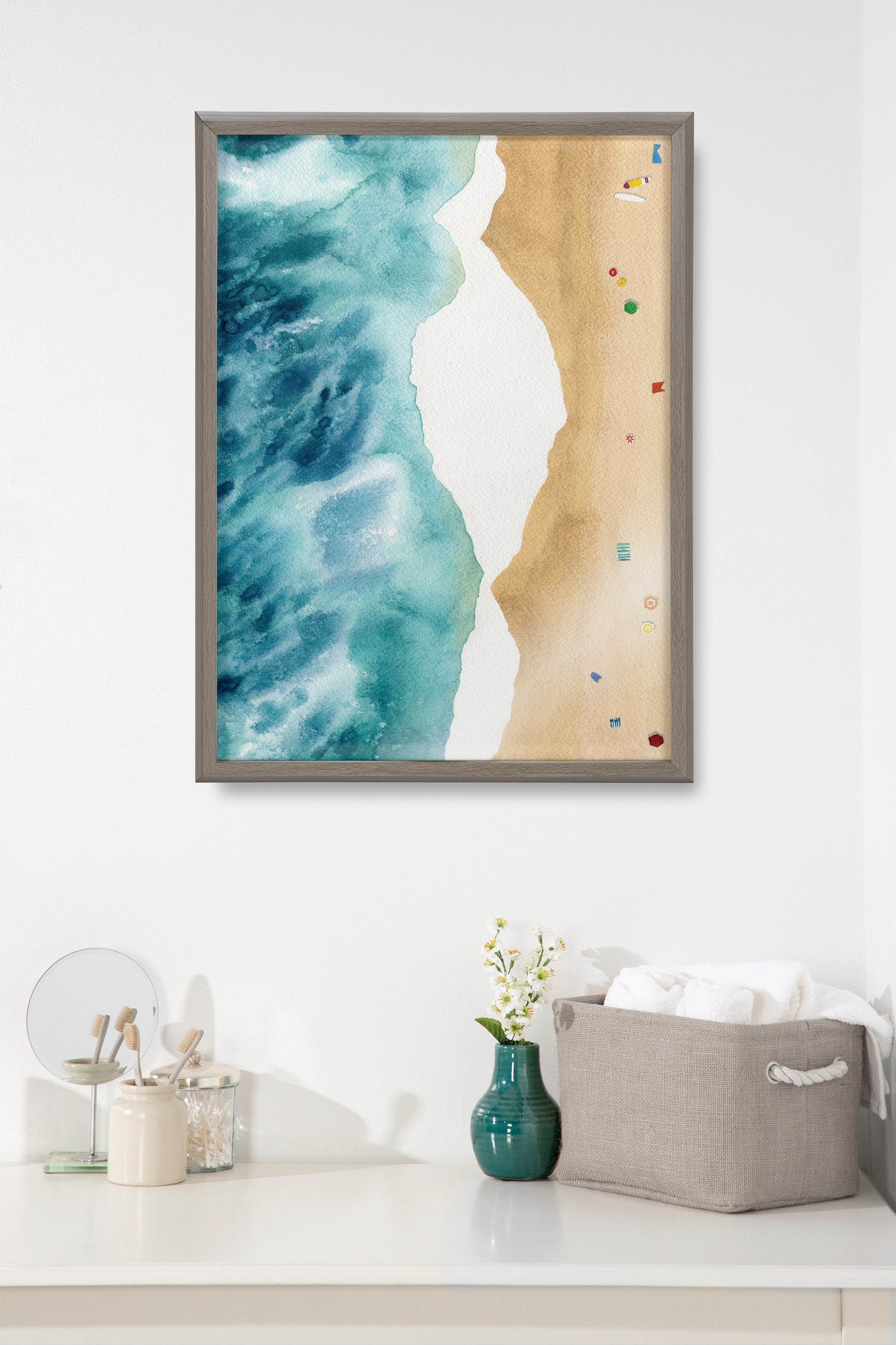 Blake North Shore Framed Printed Glass by kateandlaurel - product image 16 for Resin Society