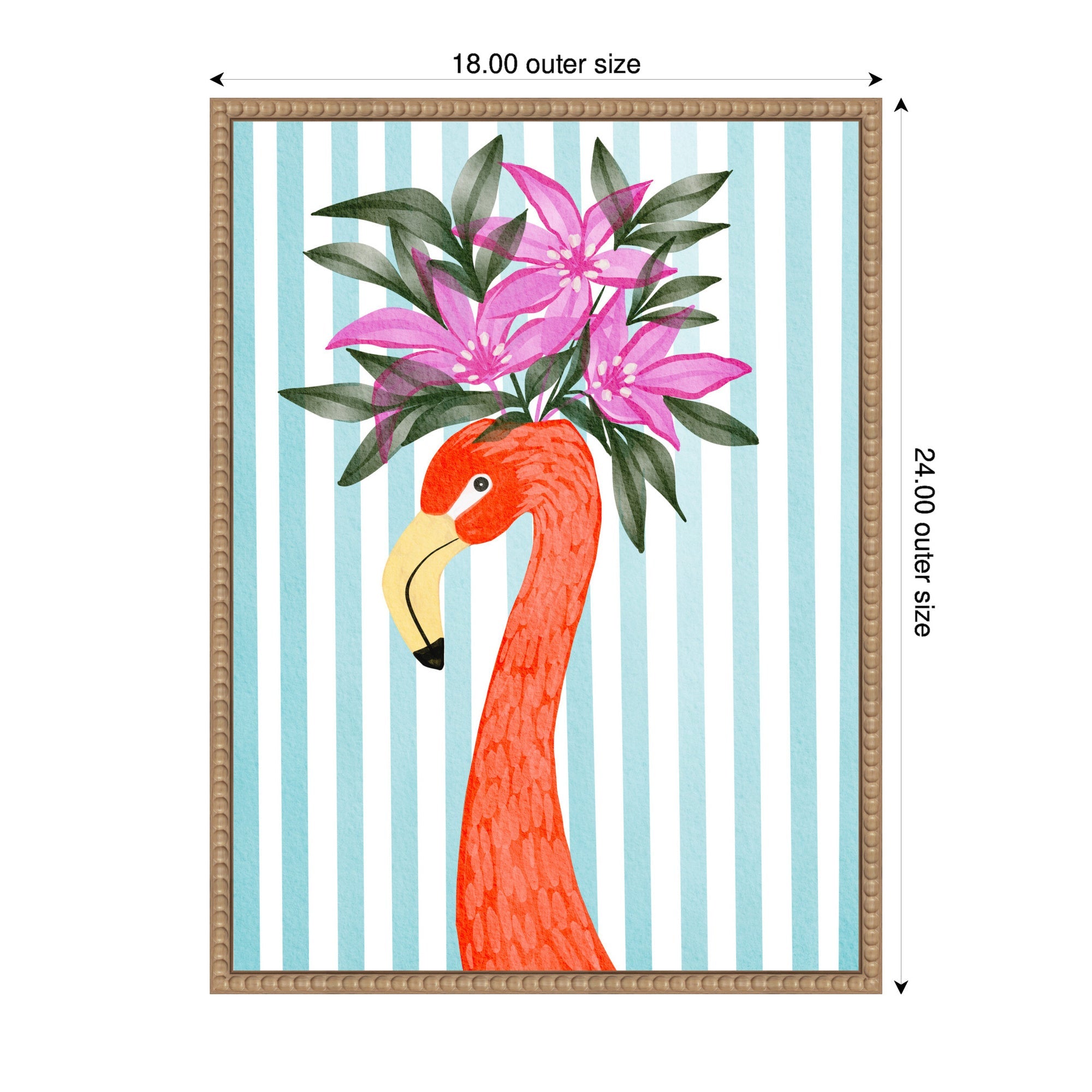 Sylvie Flamingo Framed Canvas by Nikita Jariwala