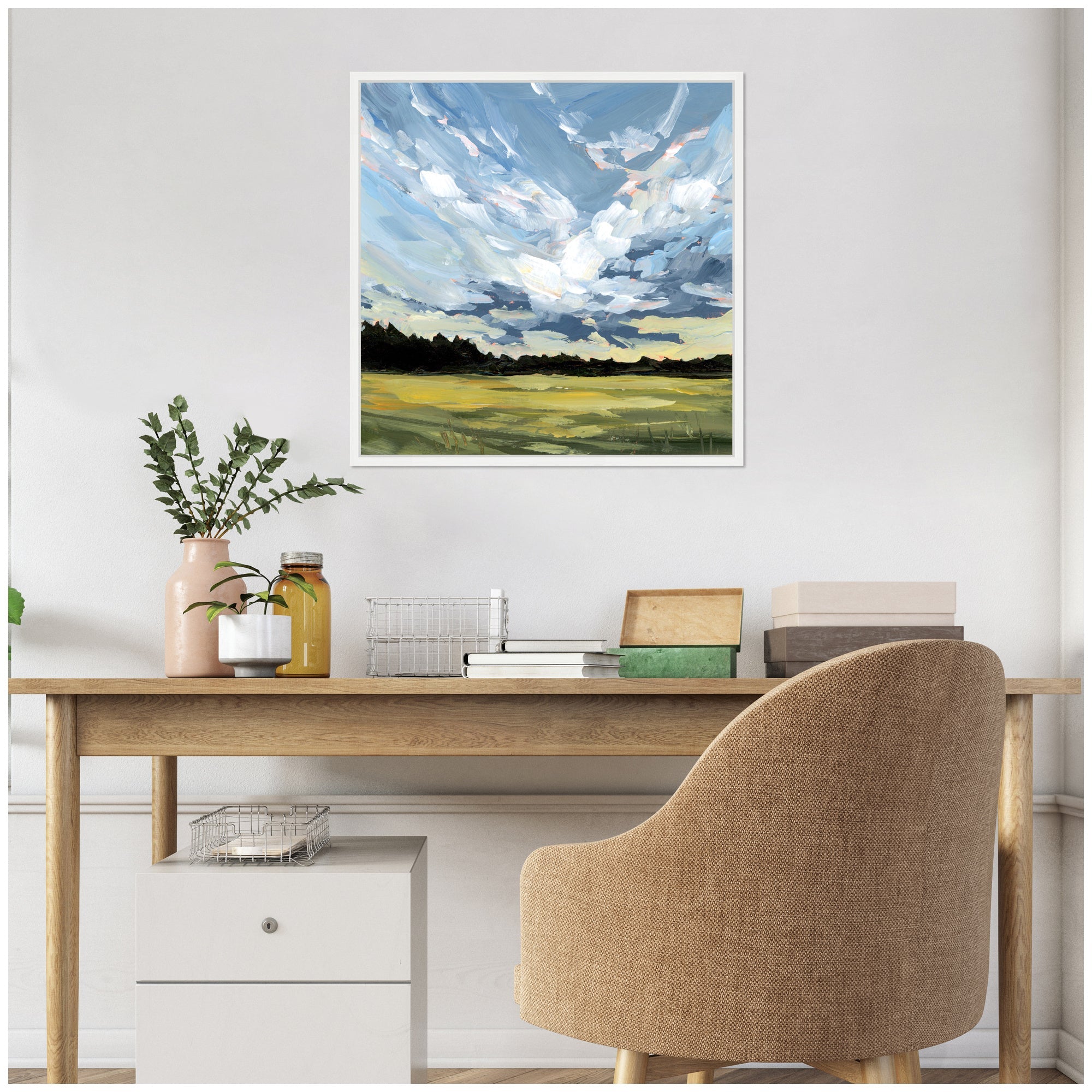 Sylvie Before The Storm Framed Canvas by Emily Kenney