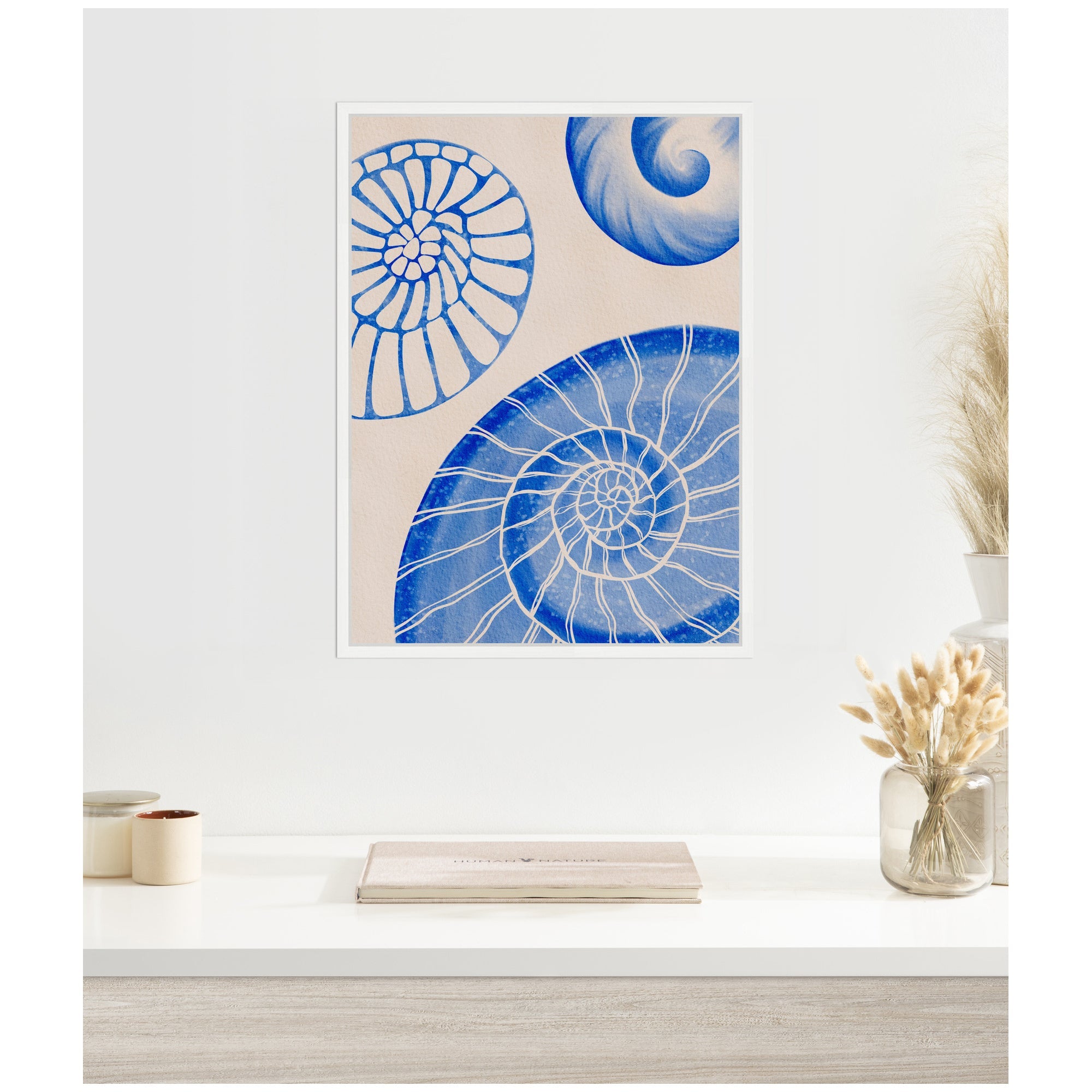 Sylvie Ocean Charms l Framed Canvas by Nikita Jariwala