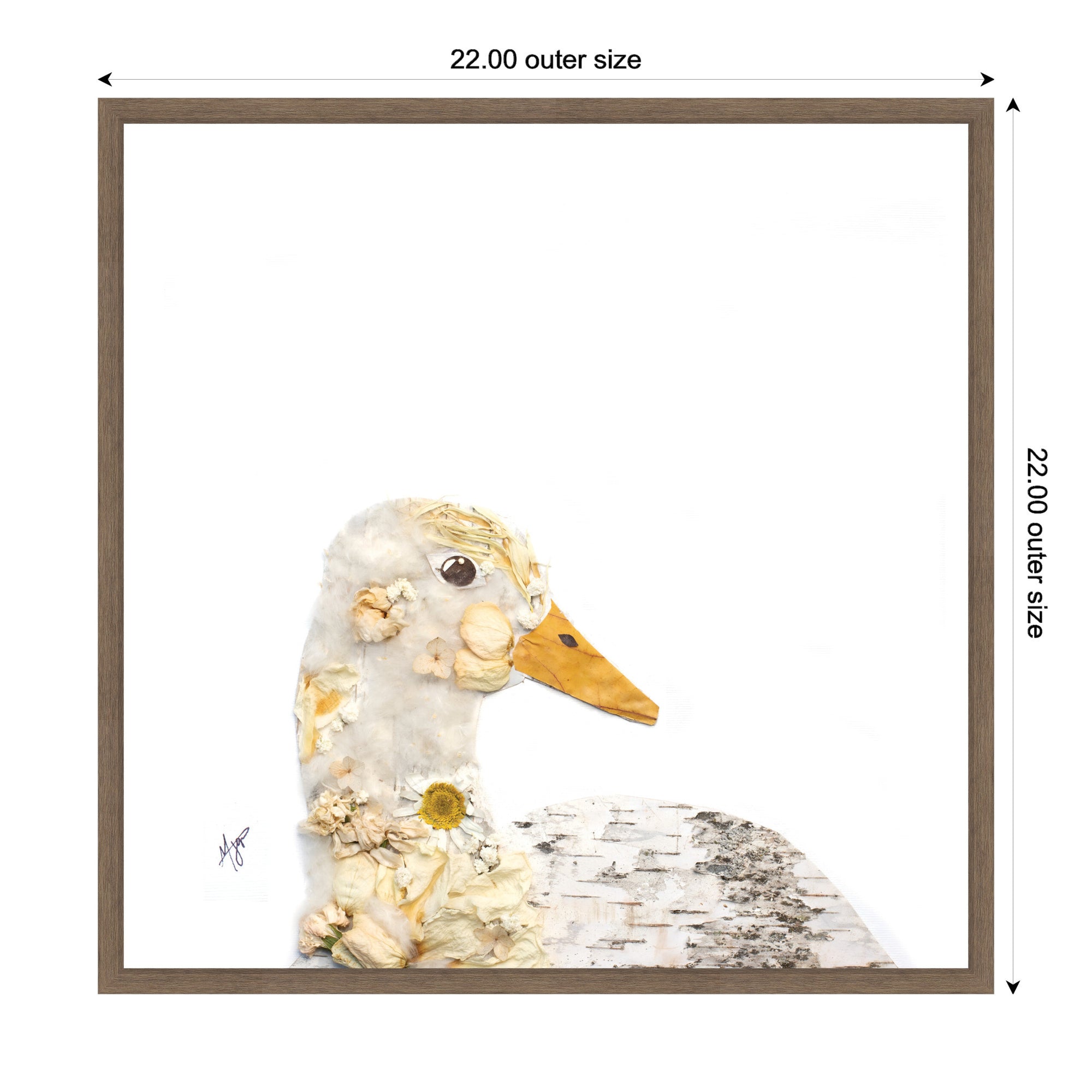 Duck No.
2 Framed Canvas Wall Art Print by Madeline Jeppesen
