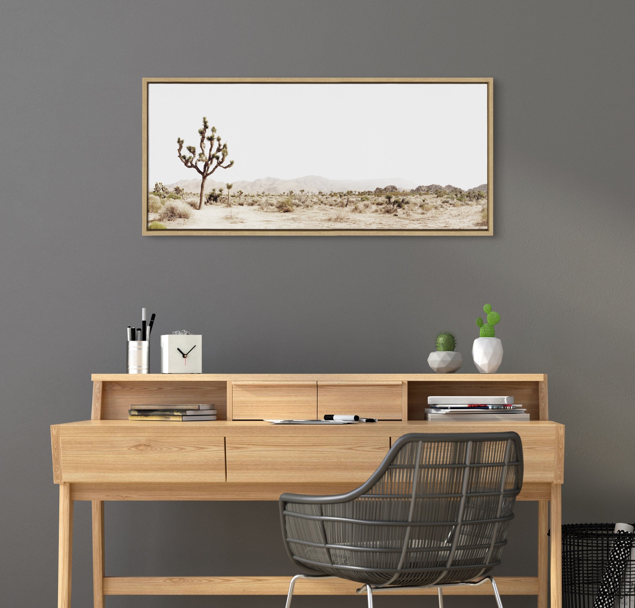 Sylvie Lone Joshua Tree Framed Canvas by Amy Peterson Art Studio by kateandlaurel - product image 8 for Resin Society