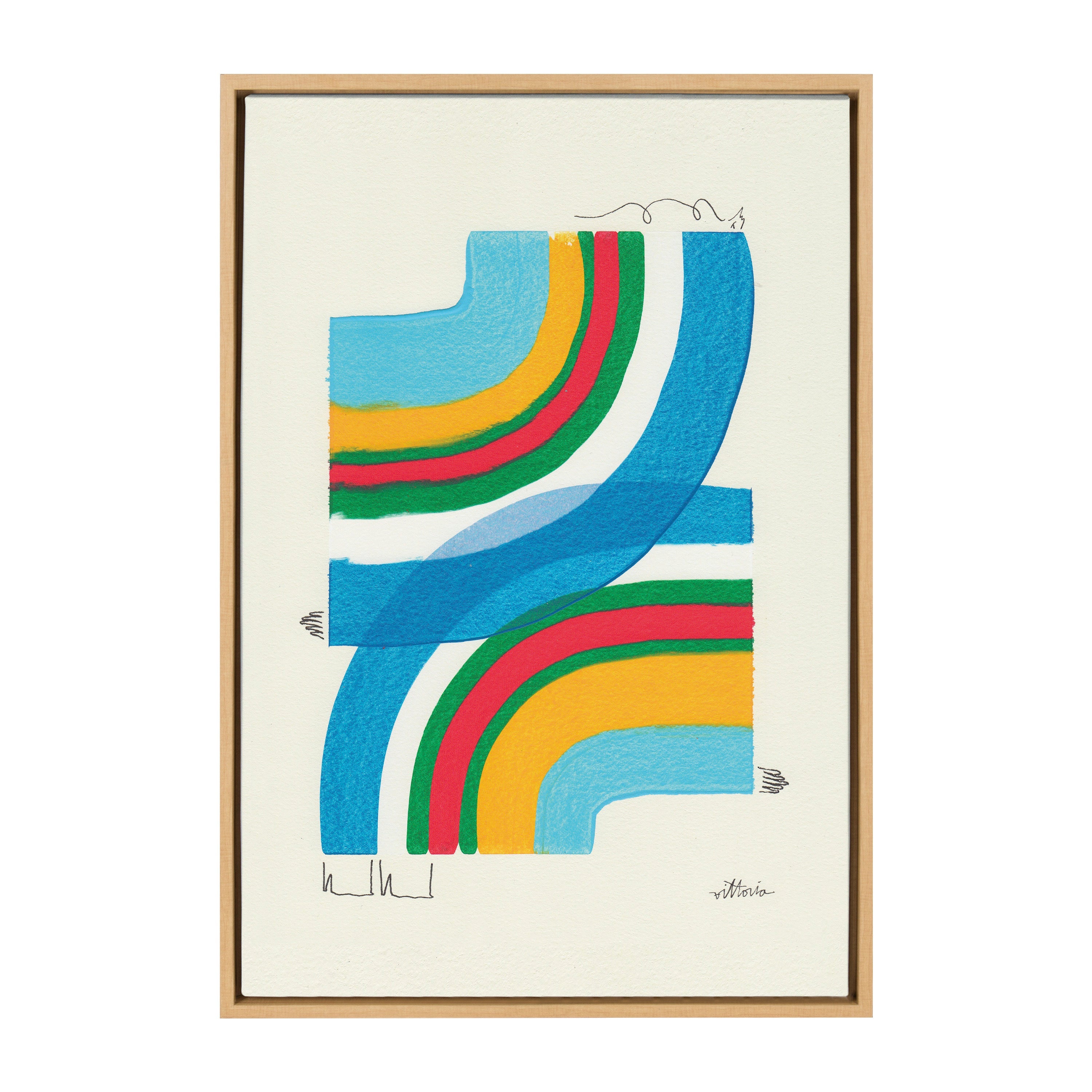 Sylvie A Plan For Myself Framed Canvas by Amber Vittoria