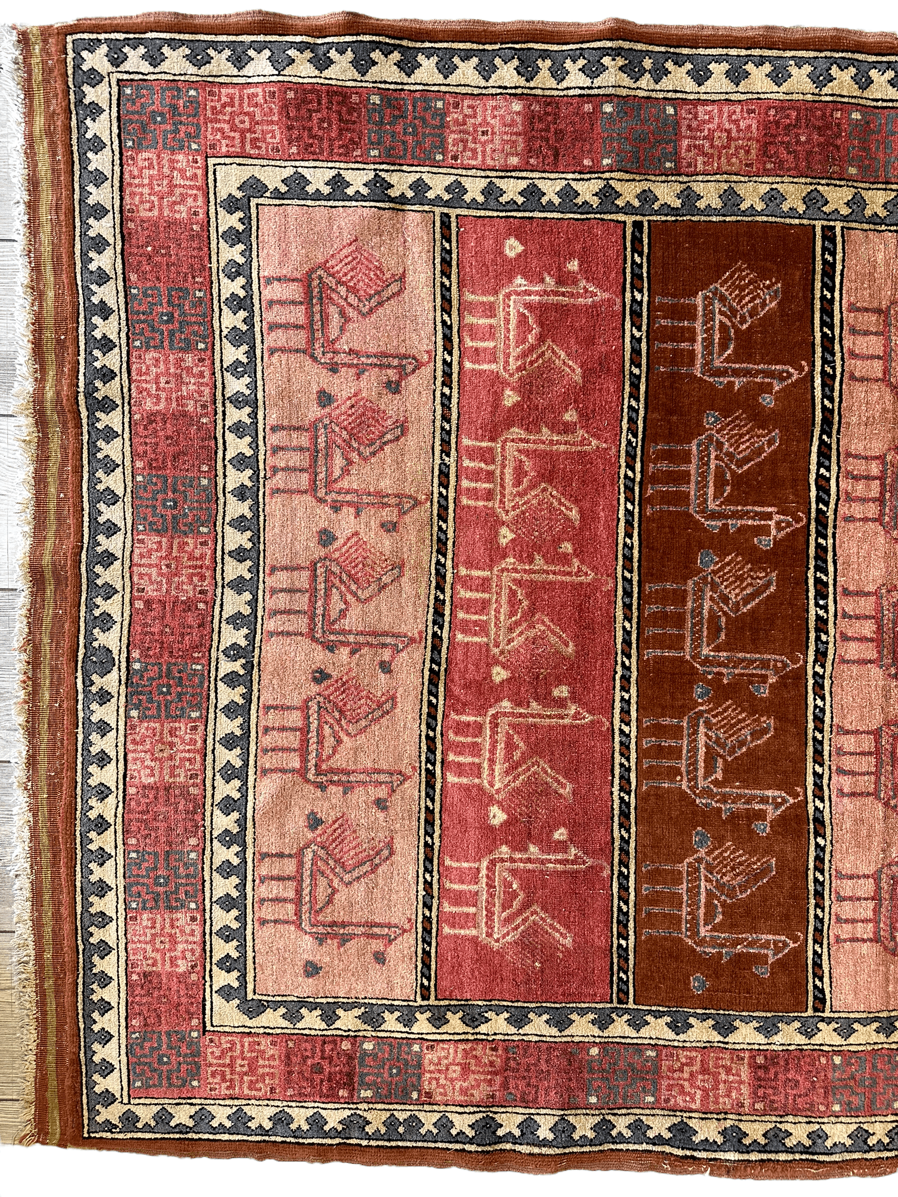 Decorative Silk Afghani Rug mid 20th Century 3’10”X5’10” by Rugistan - product image 4 for Resin Society
