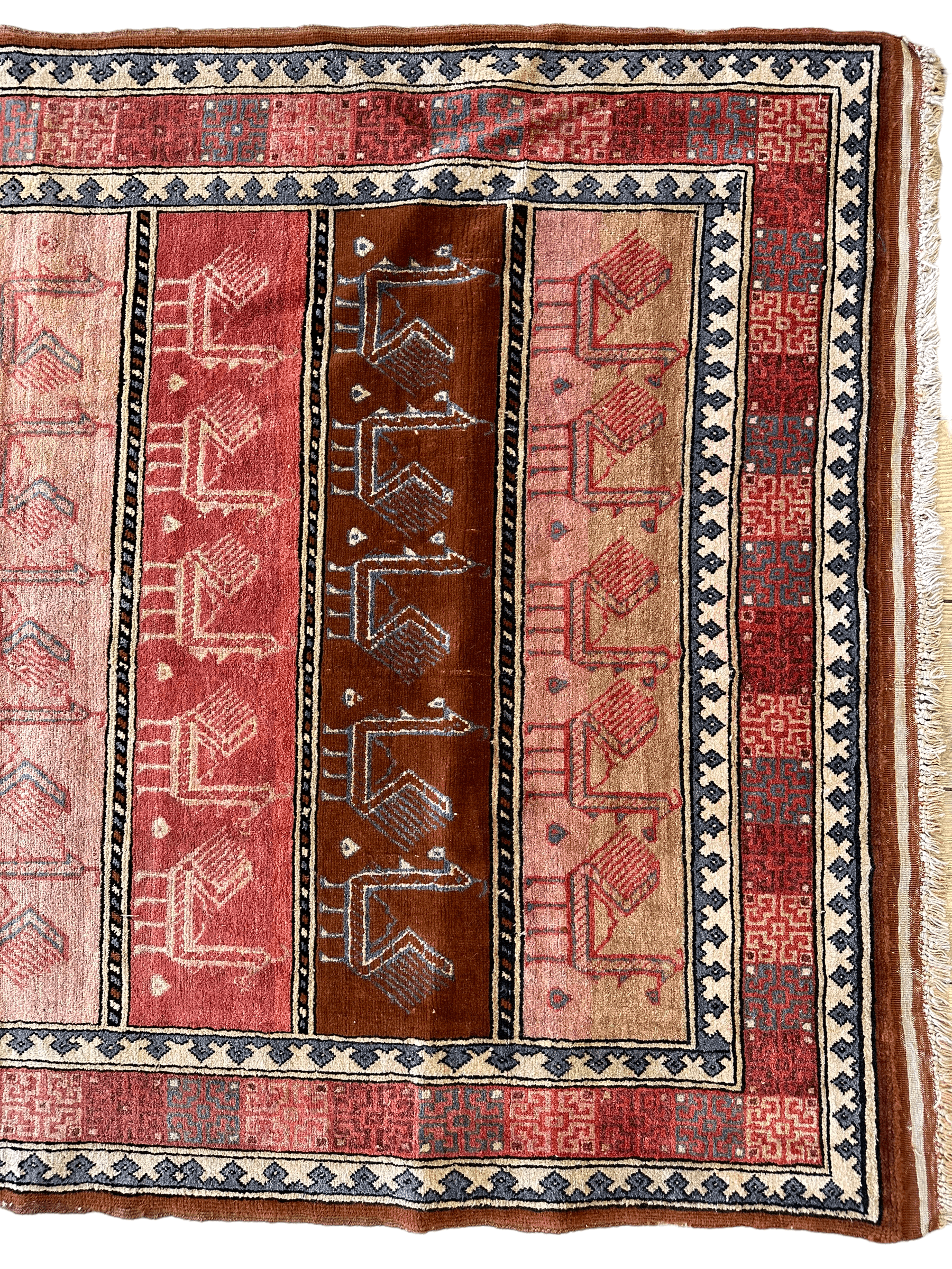 Decorative Silk Afghani Rug mid 20th Century 3’10”X5’10” by Rugistan - product image 5 for Resin Society