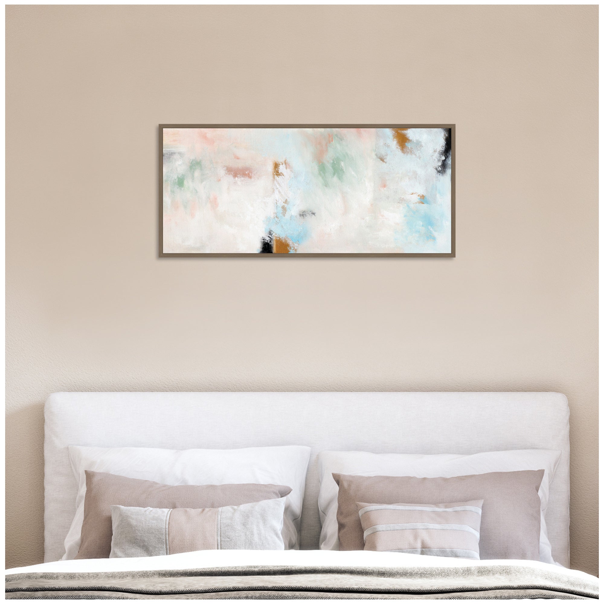 Sylvie Foggy Ice Forest Framed Canvas by Nikita Jariwala
