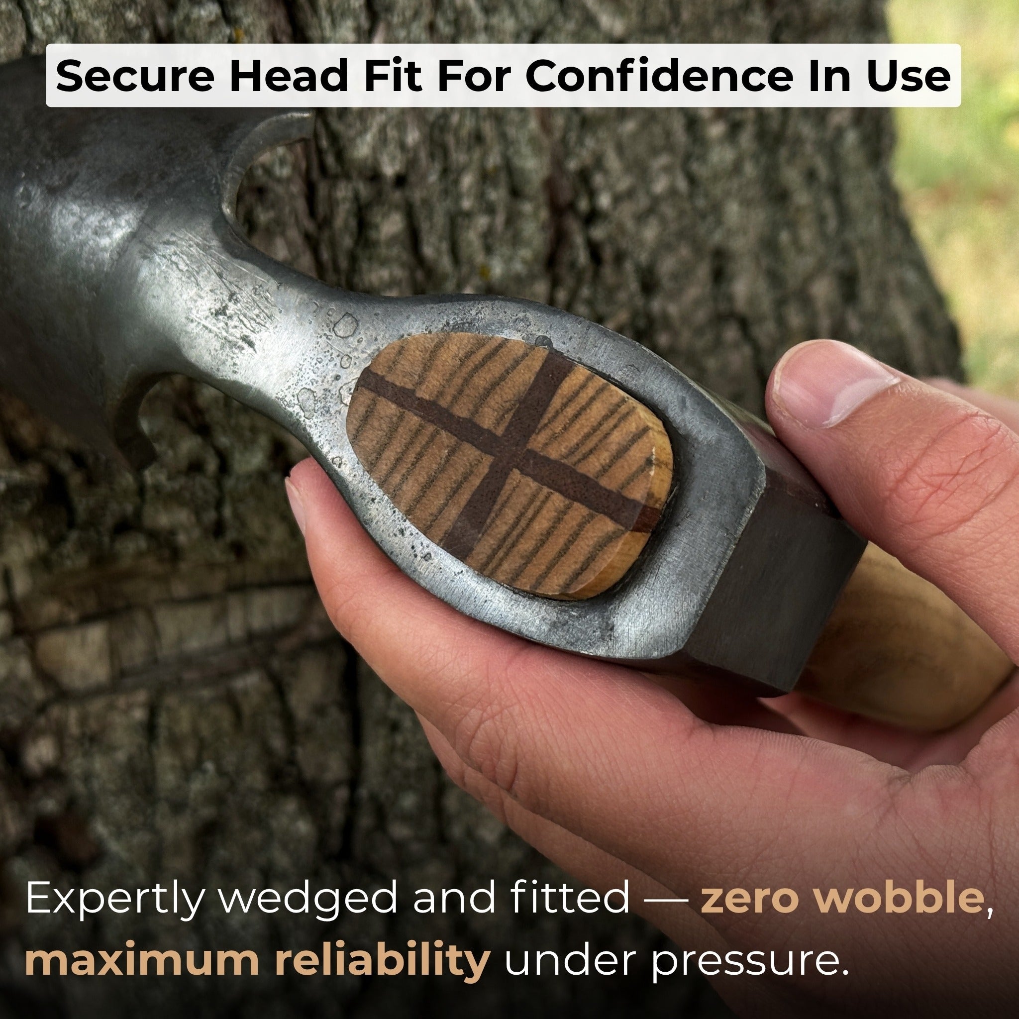 Deep Curved Bowl Adze with hand-forged carbon steel blade and ash wood handle