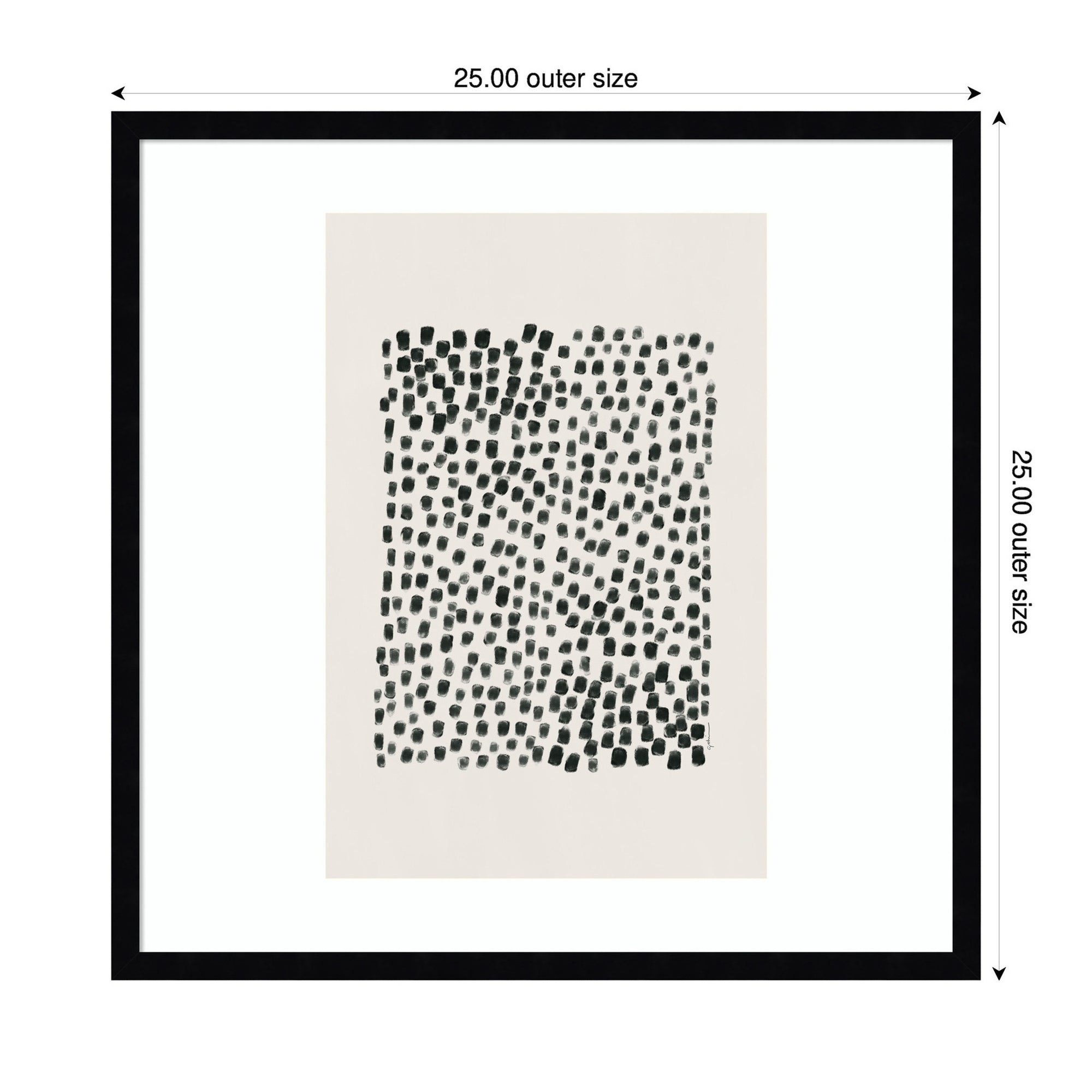 Abstract Black by Gabrielly Guedes Framed Wall Art Print