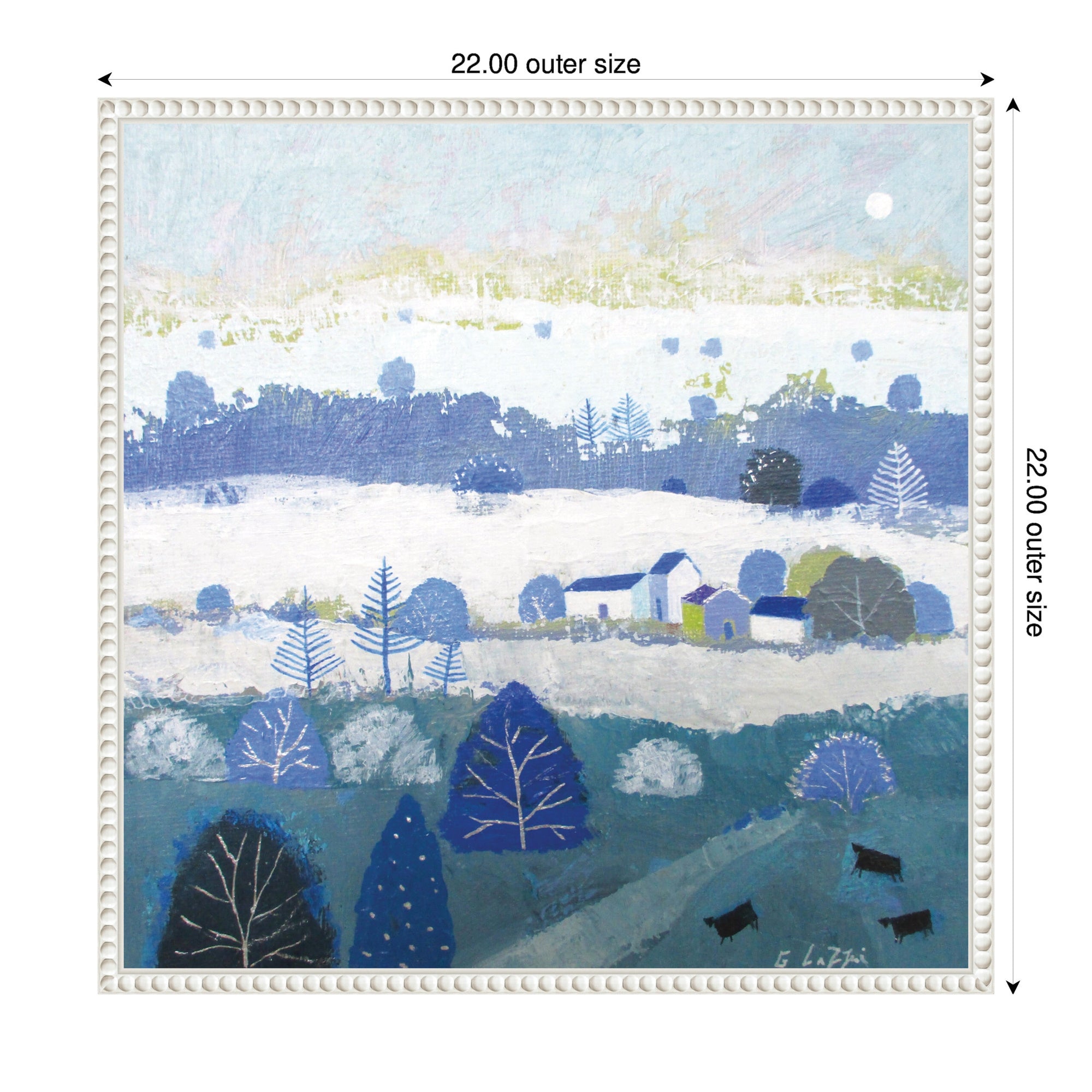 Sylvie Winter Dales Framed Canvas by Giuliana Lazzerini