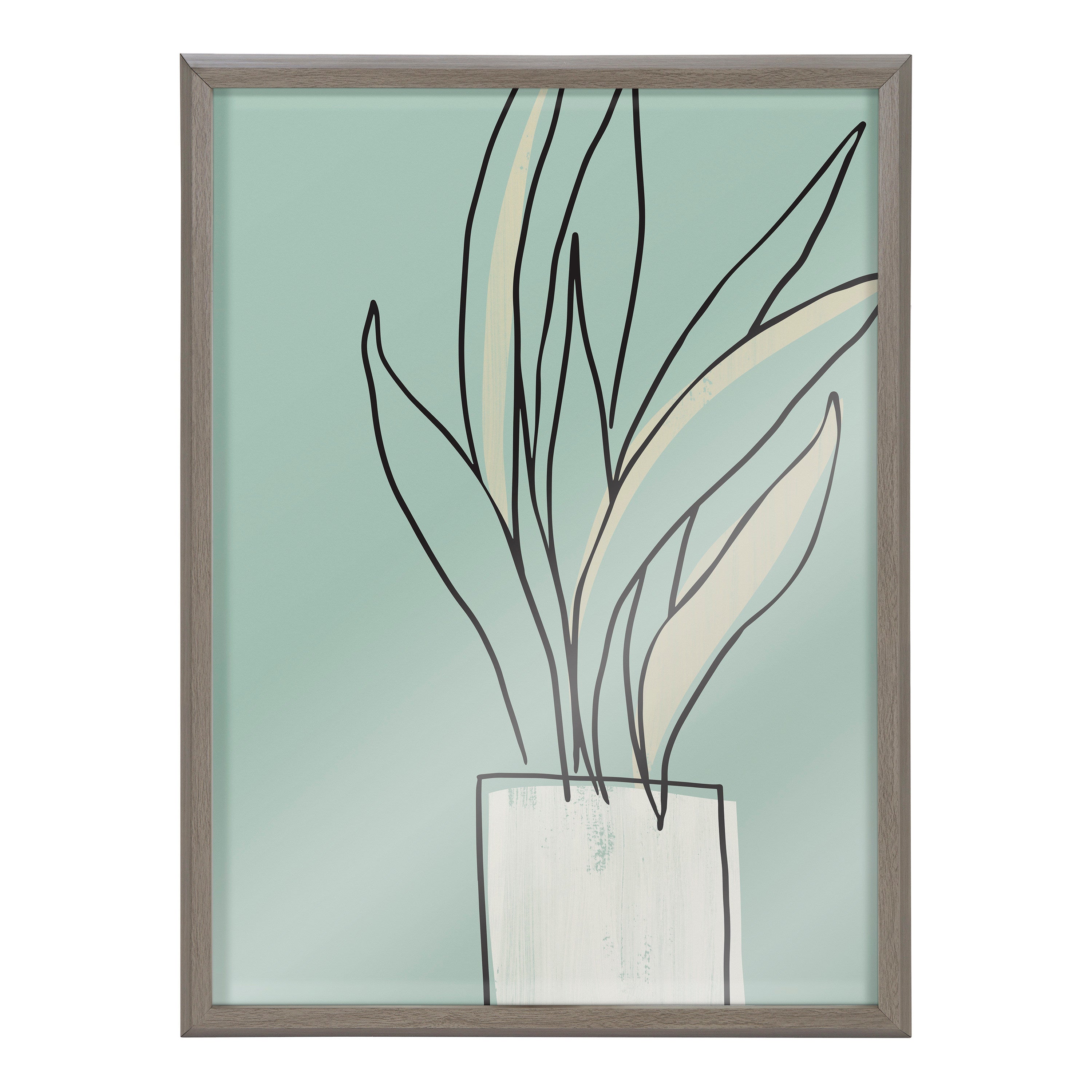 Blake Serene Growth Framed Printed Glass by Elizabeth Silver by kateandlaurel - product image 2 for Resin Society