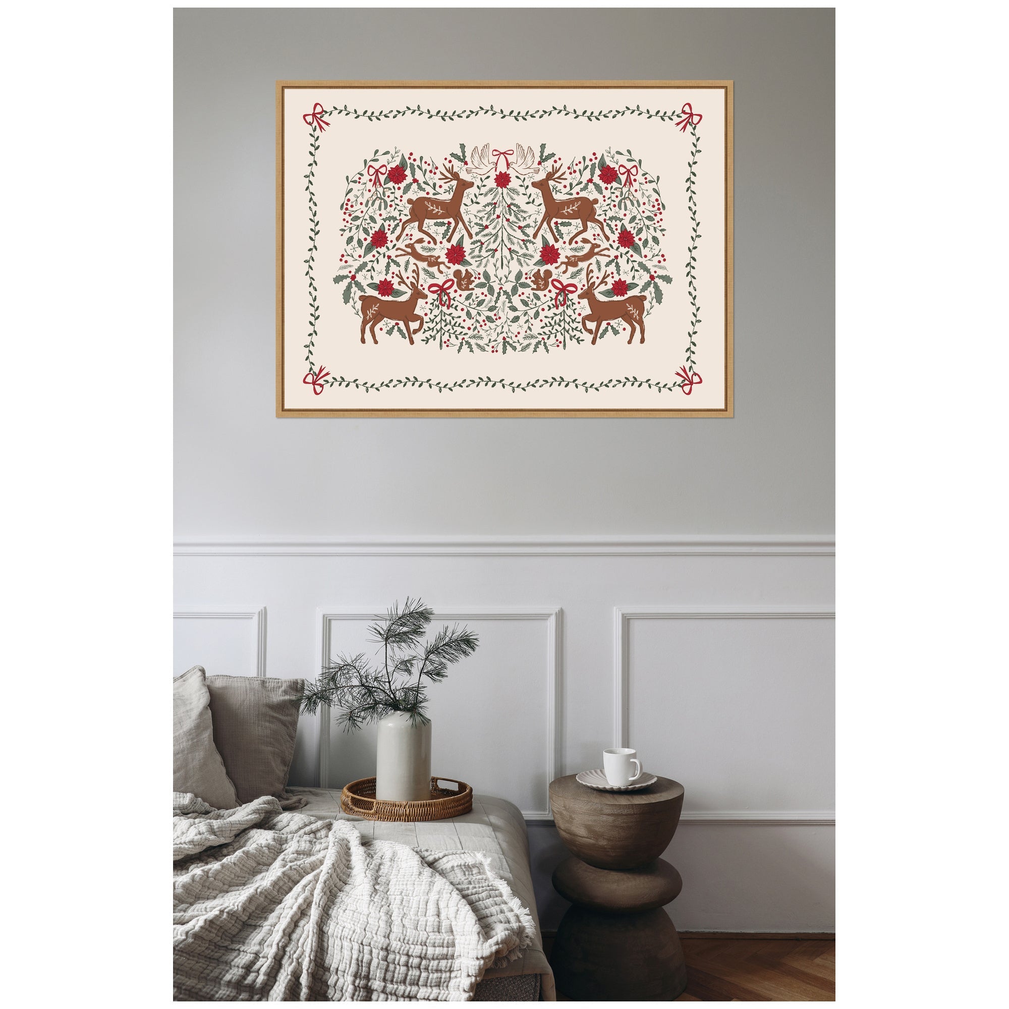Sylvie Framed Canvas The Winter Woods by Vicky Yorke