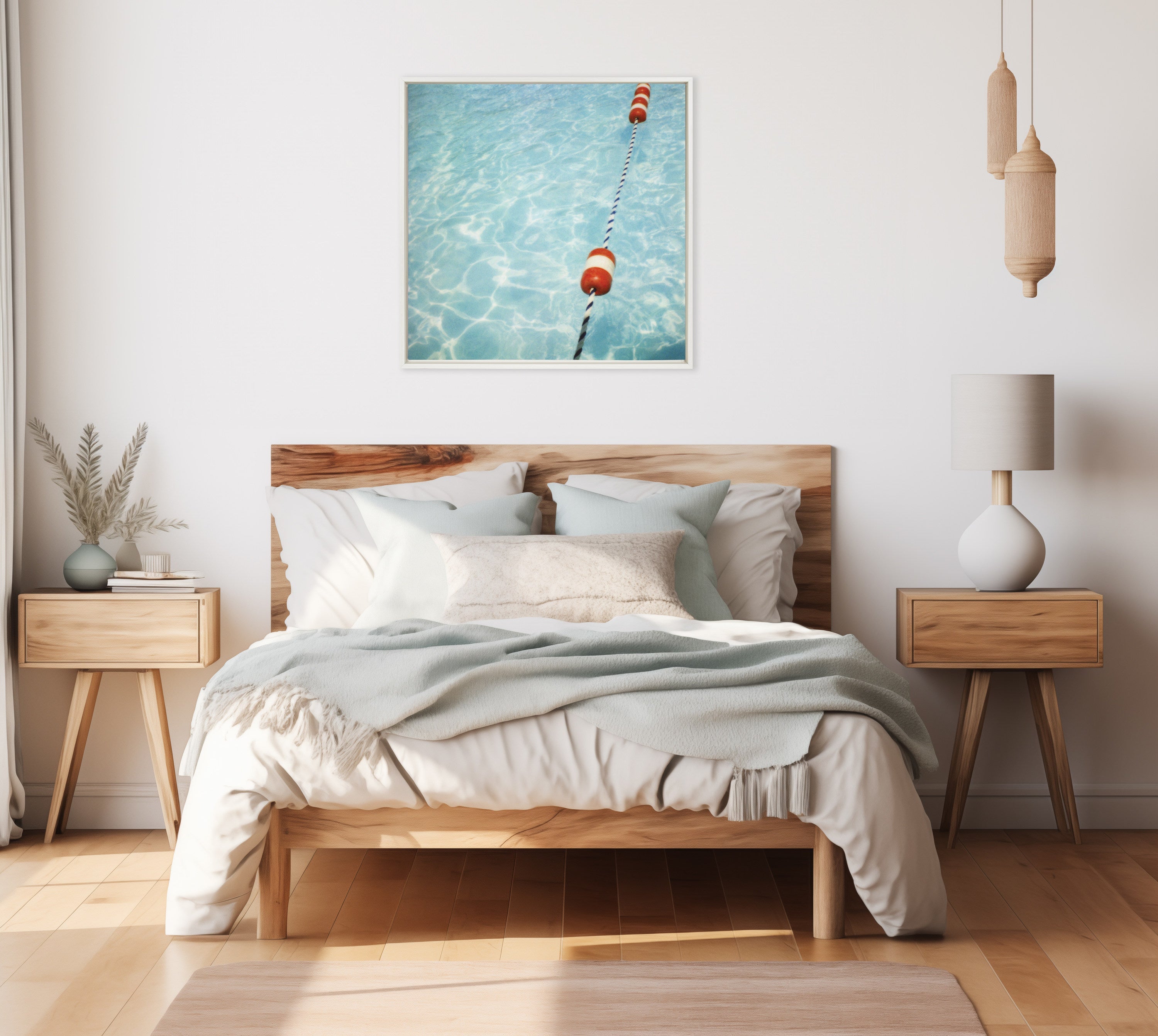 Sylvie Ropes Framed Canvas by Alicia Bock