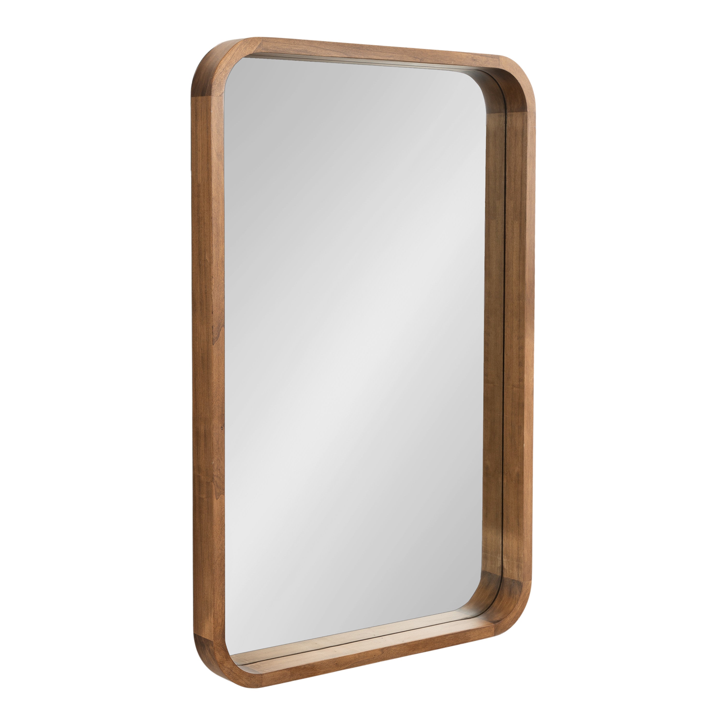 Hutton Wood Framed Radius Rectangle Mirror by kateandlaurel - main product image for Resin Society