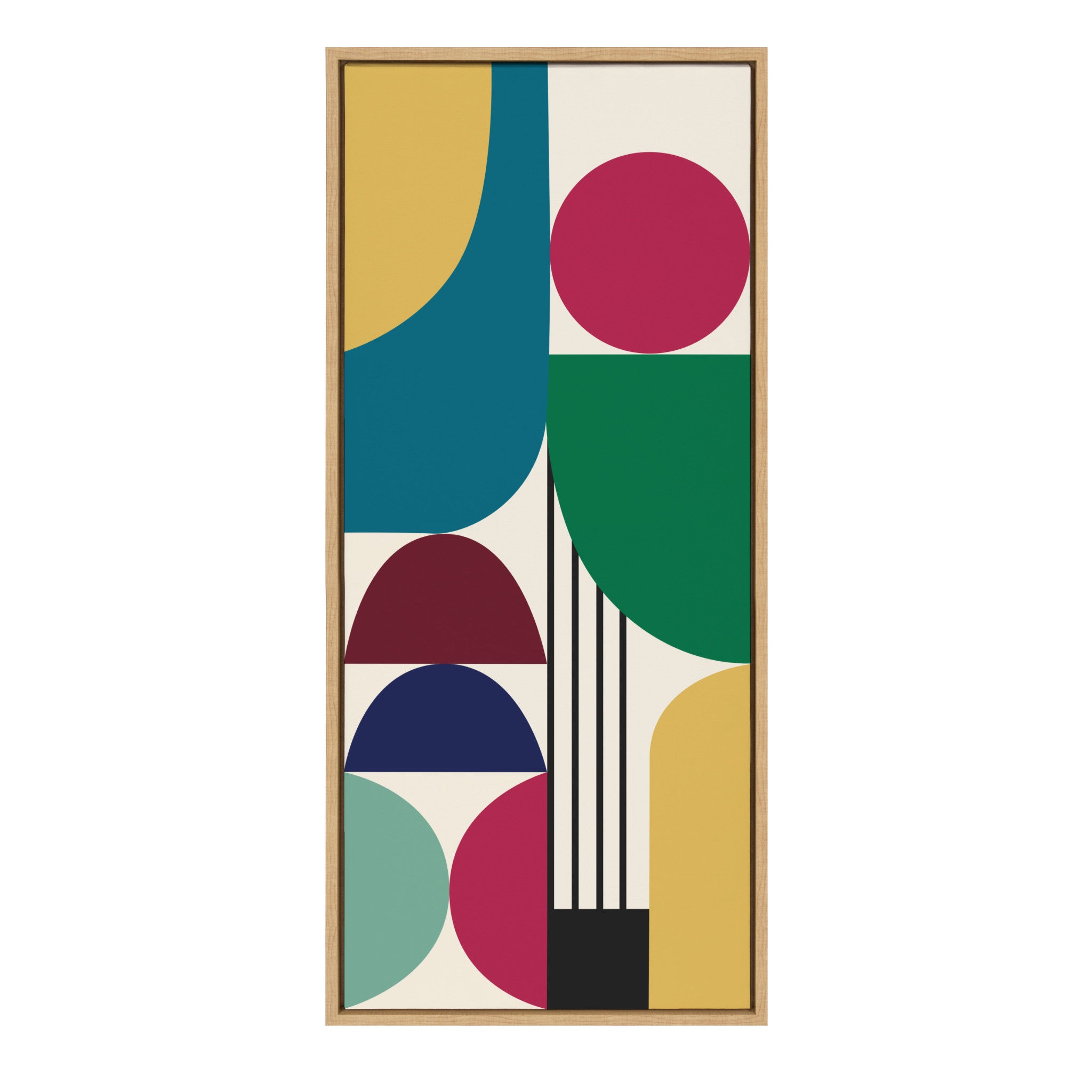Sylvie MCM Pattern 13 Framed Canvas by Rachel Lee of My Dream Wall