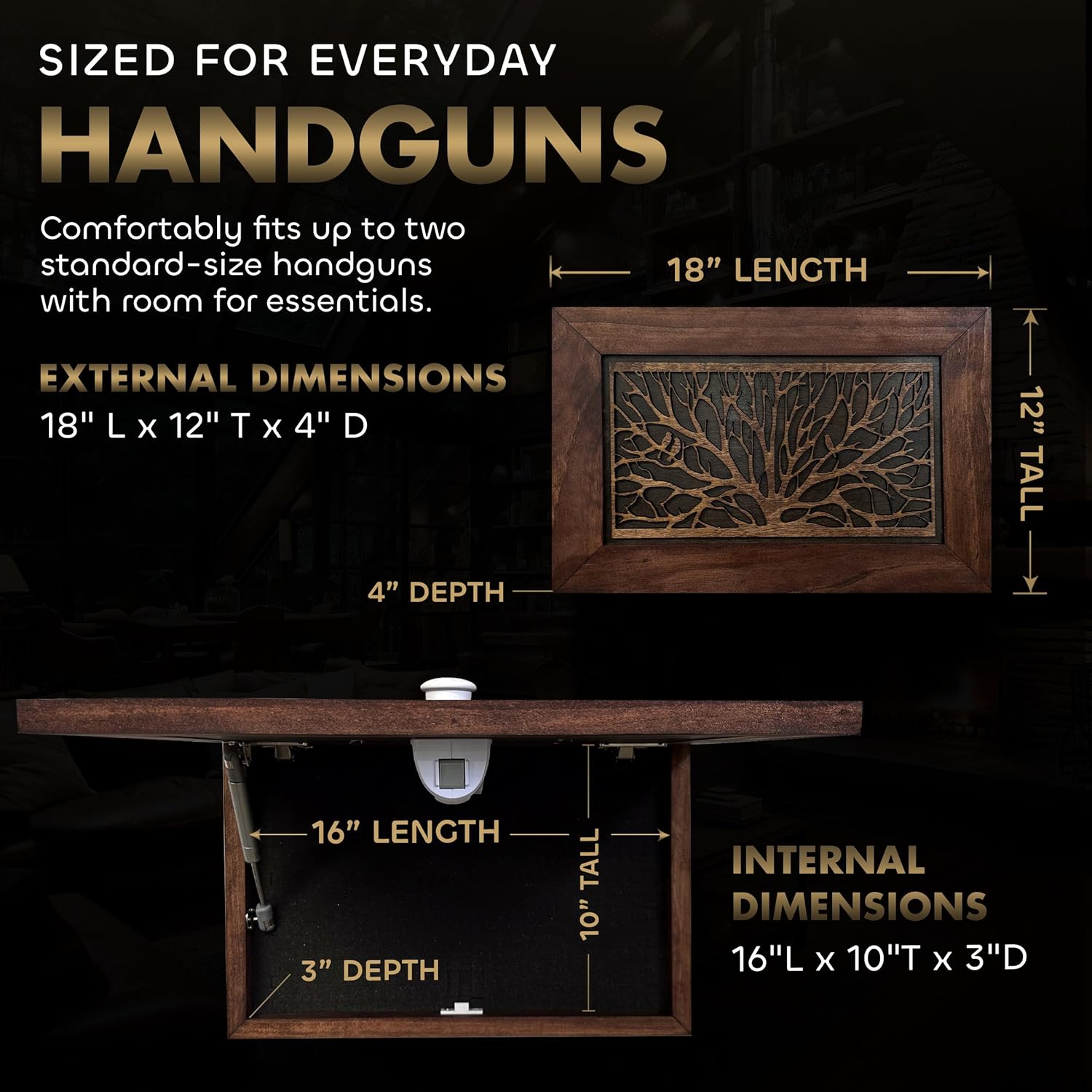 Gun Concealment Furniture by Bellewood Designs - product image 6 for Resin Society