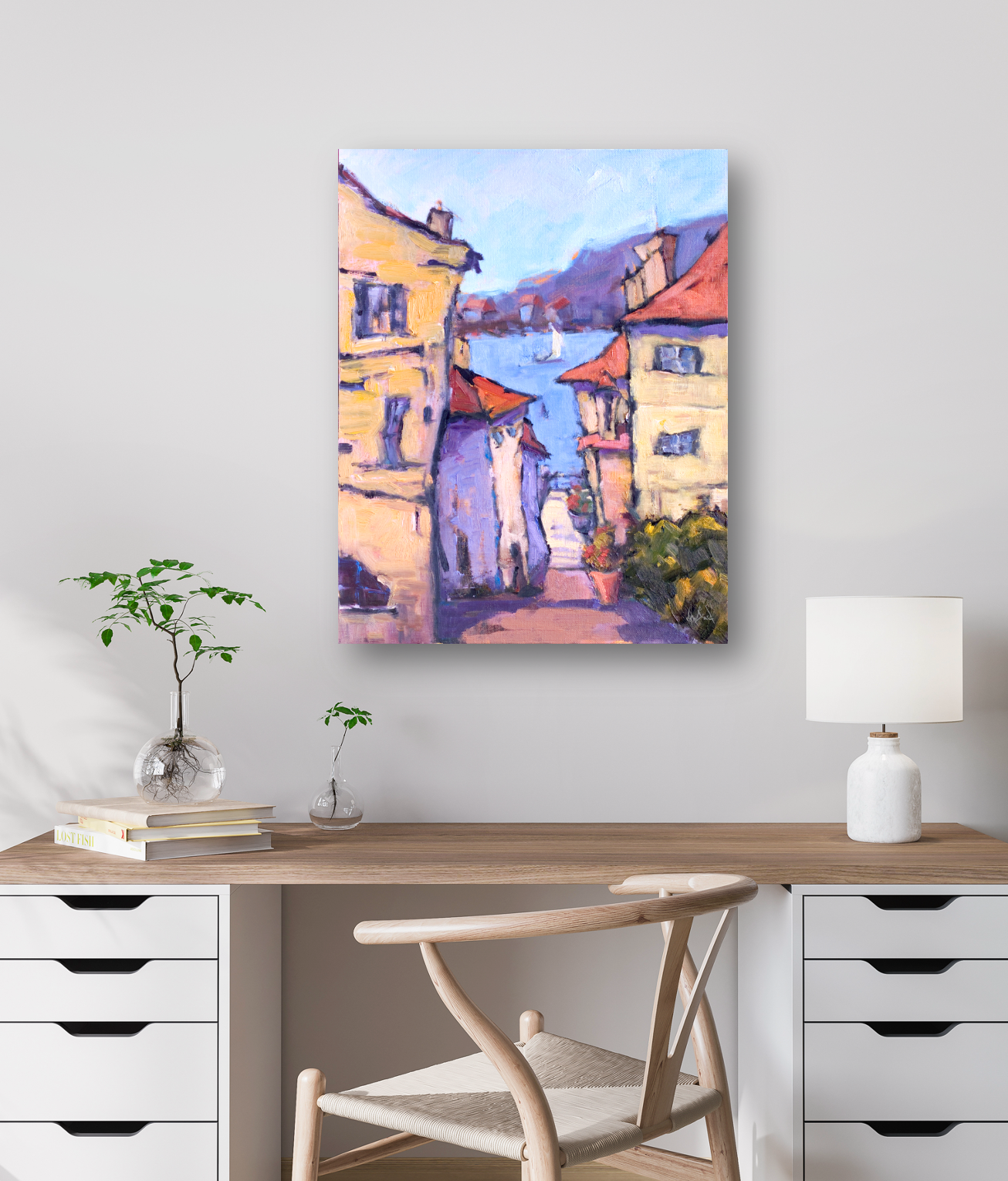 Down to the Water Artist Enhanced Canvas Print