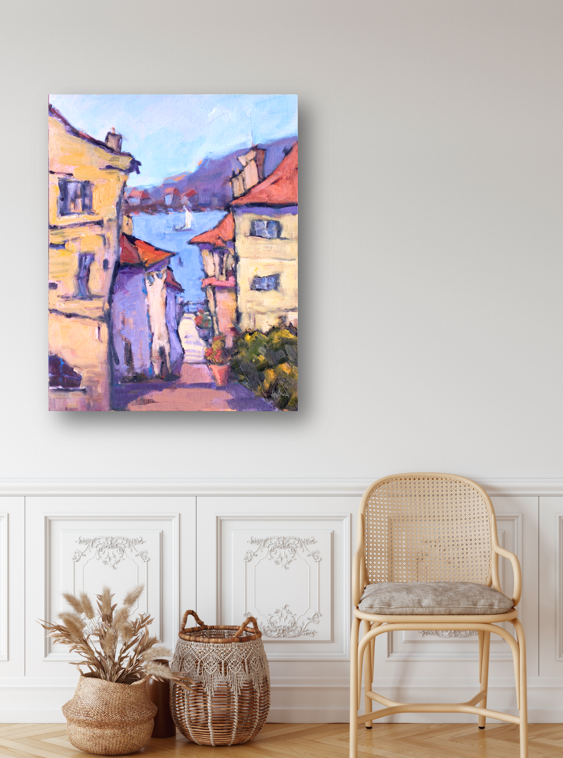 Down to the Water Artist Enhanced Canvas Print