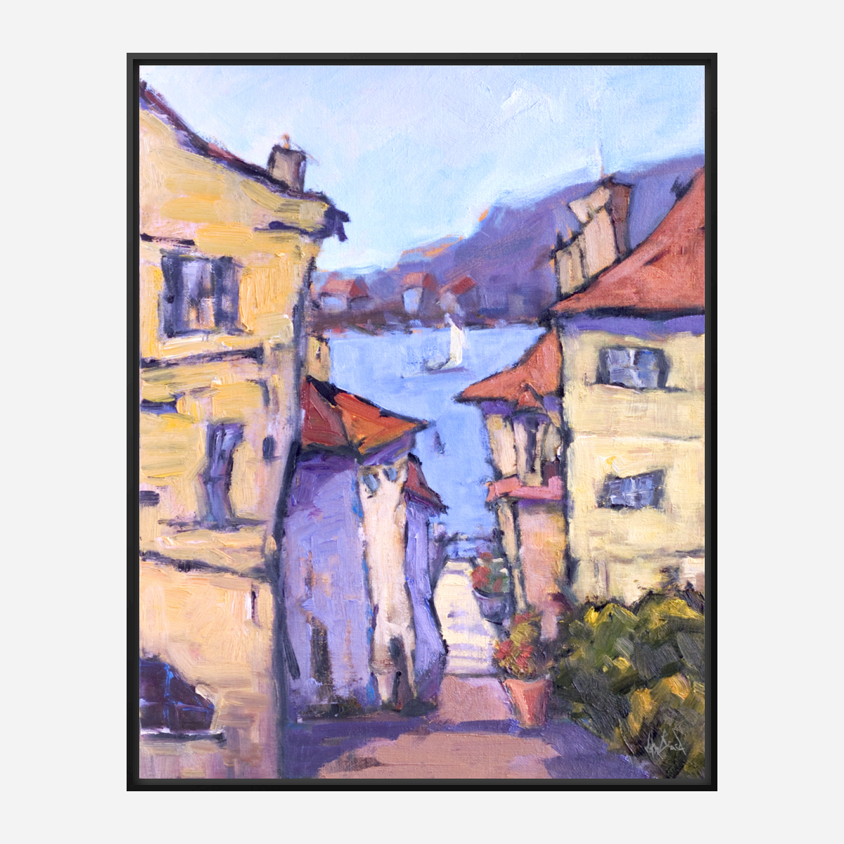 Down to the Water Artist Enhanced Canvas Print