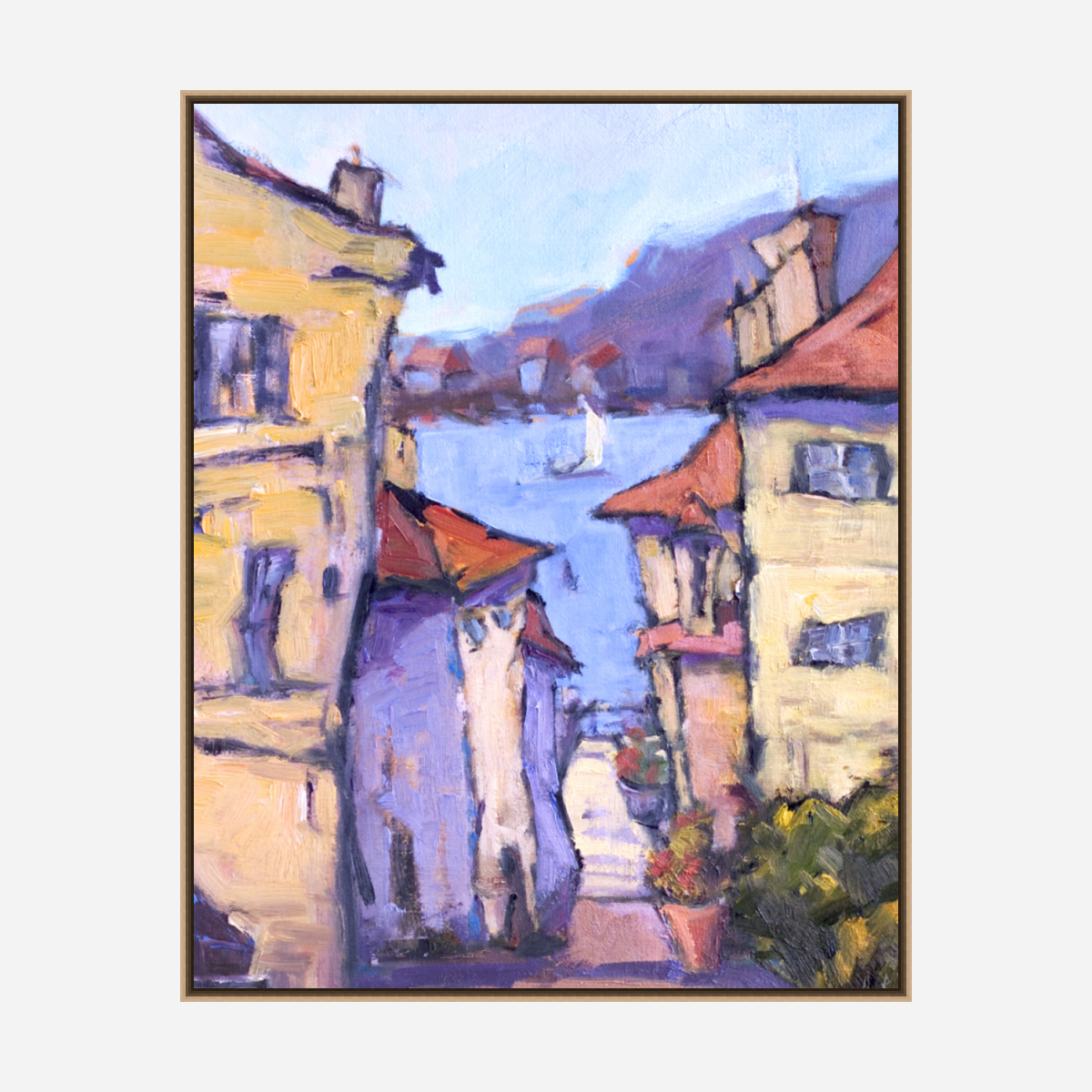 Down to the Water Artist Enhanced Canvas Print
