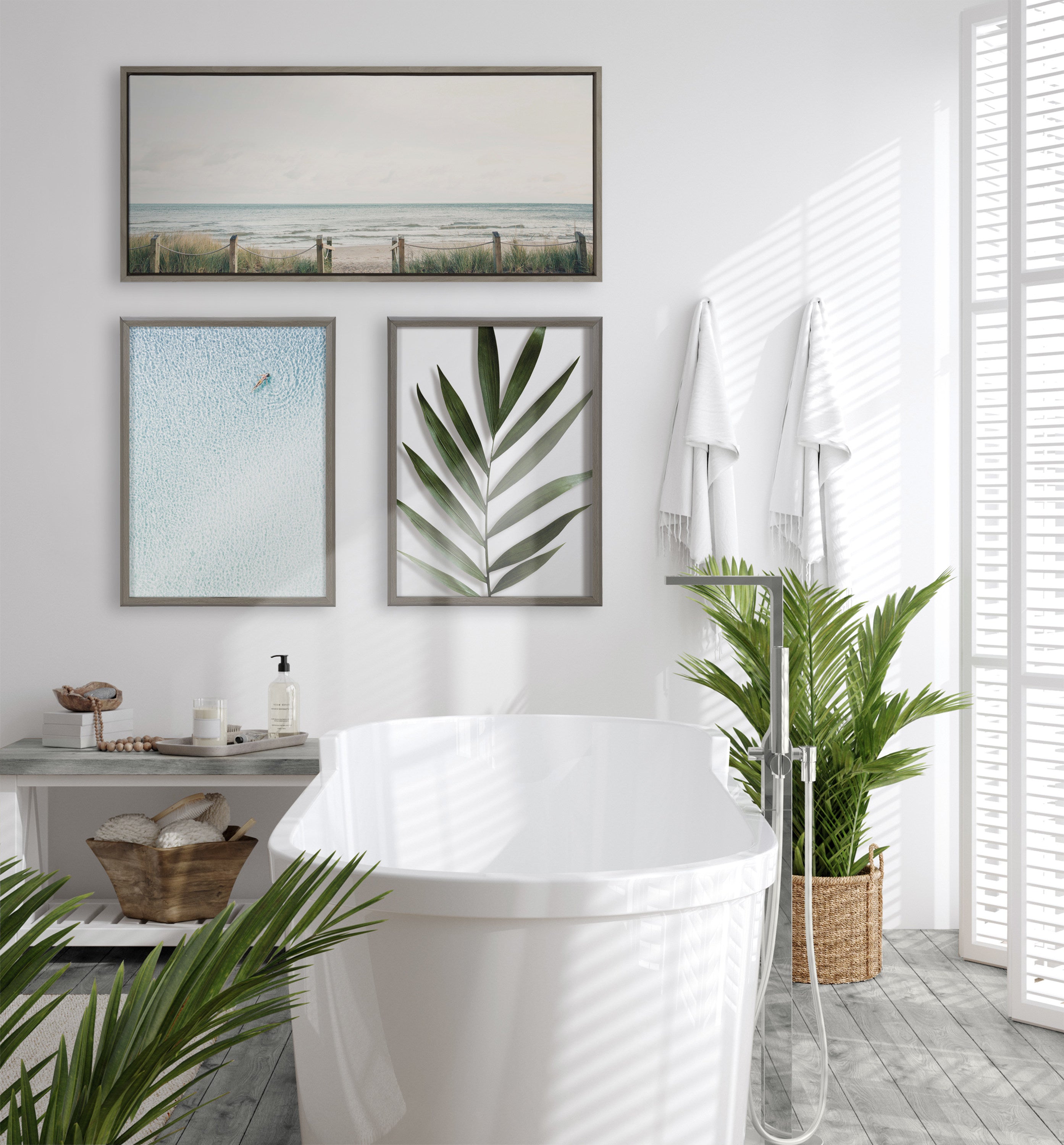 Sylvie Pale Sky Framed Canvas by Emiko and Mark Franzen of F2Images
