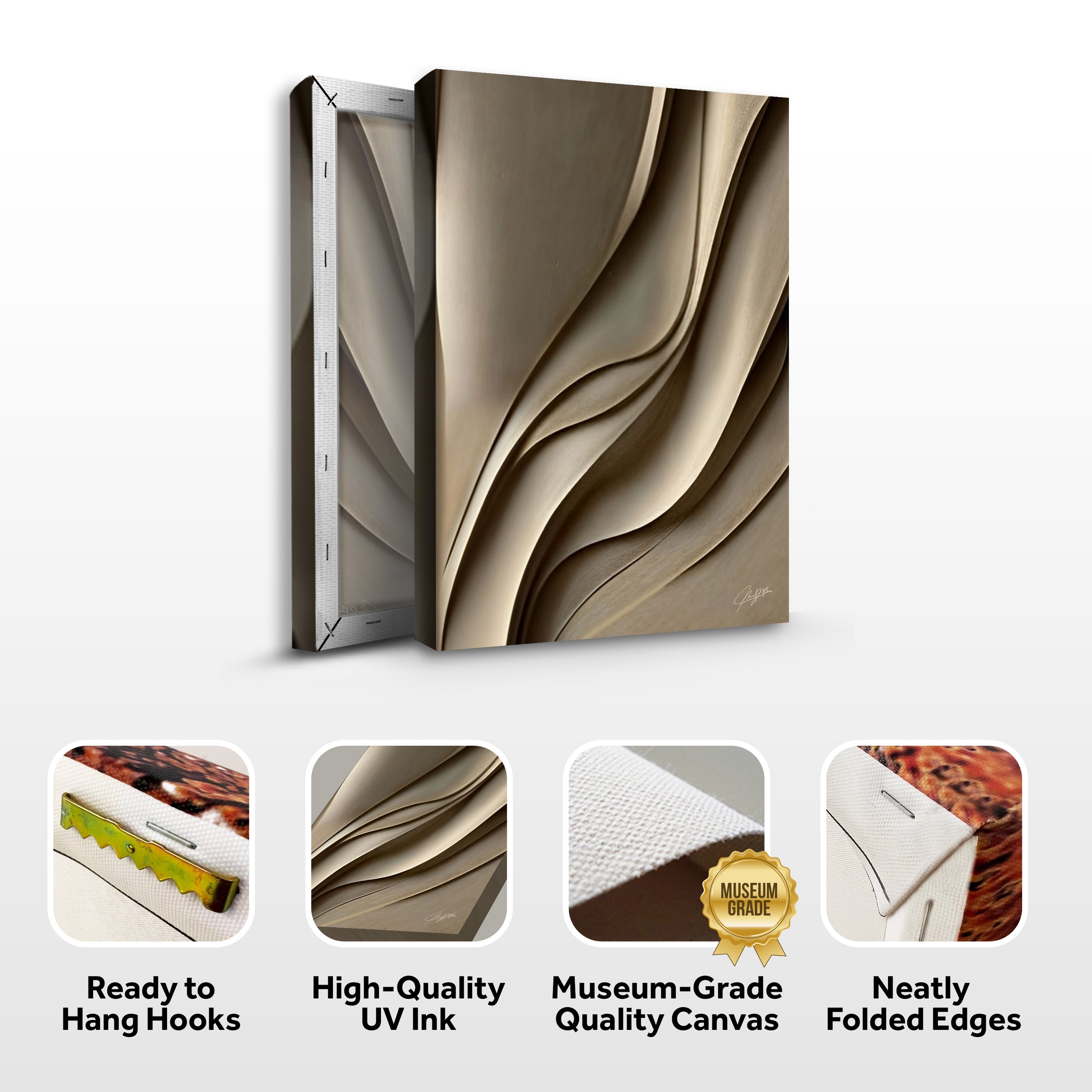 Canvas Print: "Drifted Elegance" by Tailored Canvases - product image 5 for Resin Society