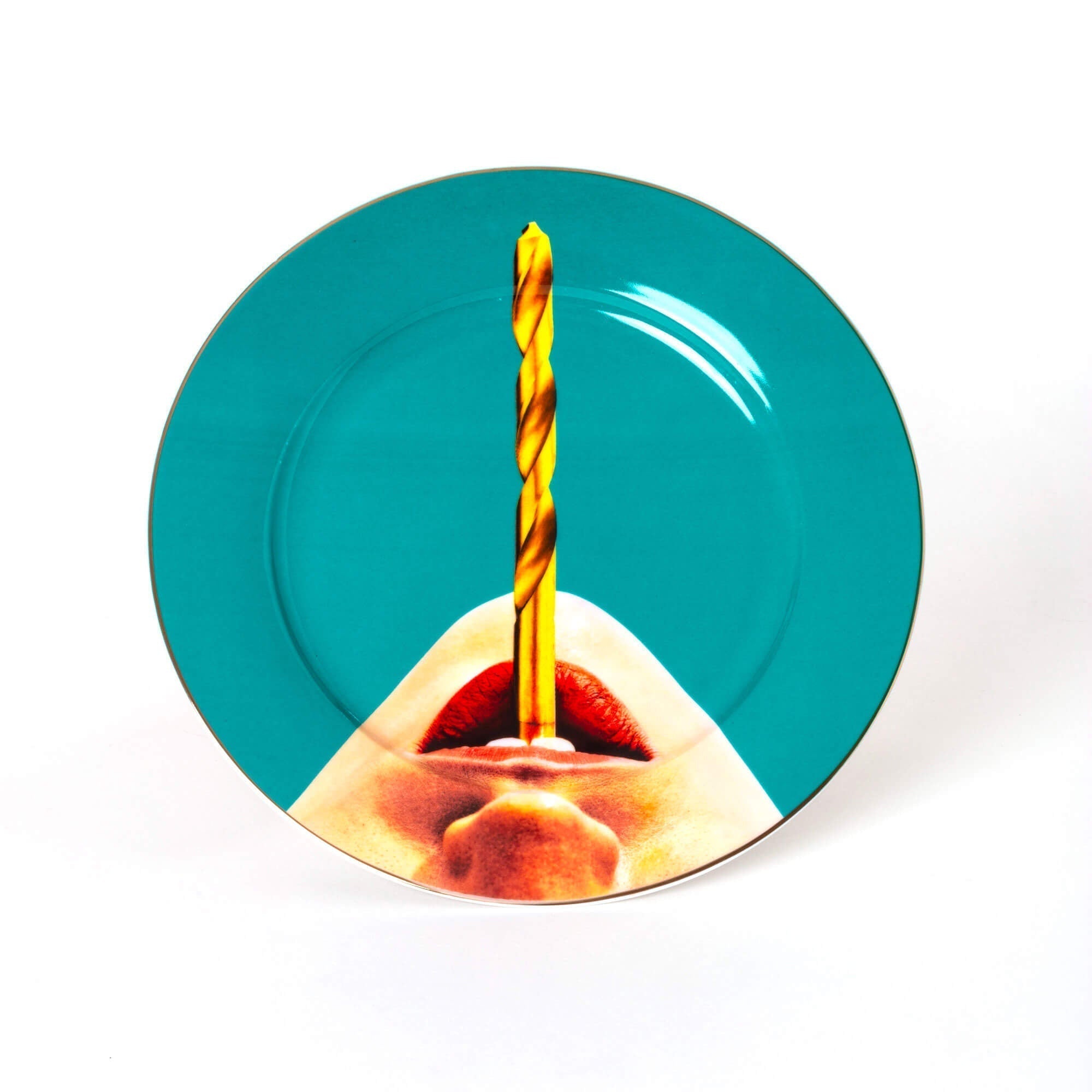 Porcelain Plate Drill Gold Border by DEKOR - main product image for Resin Society