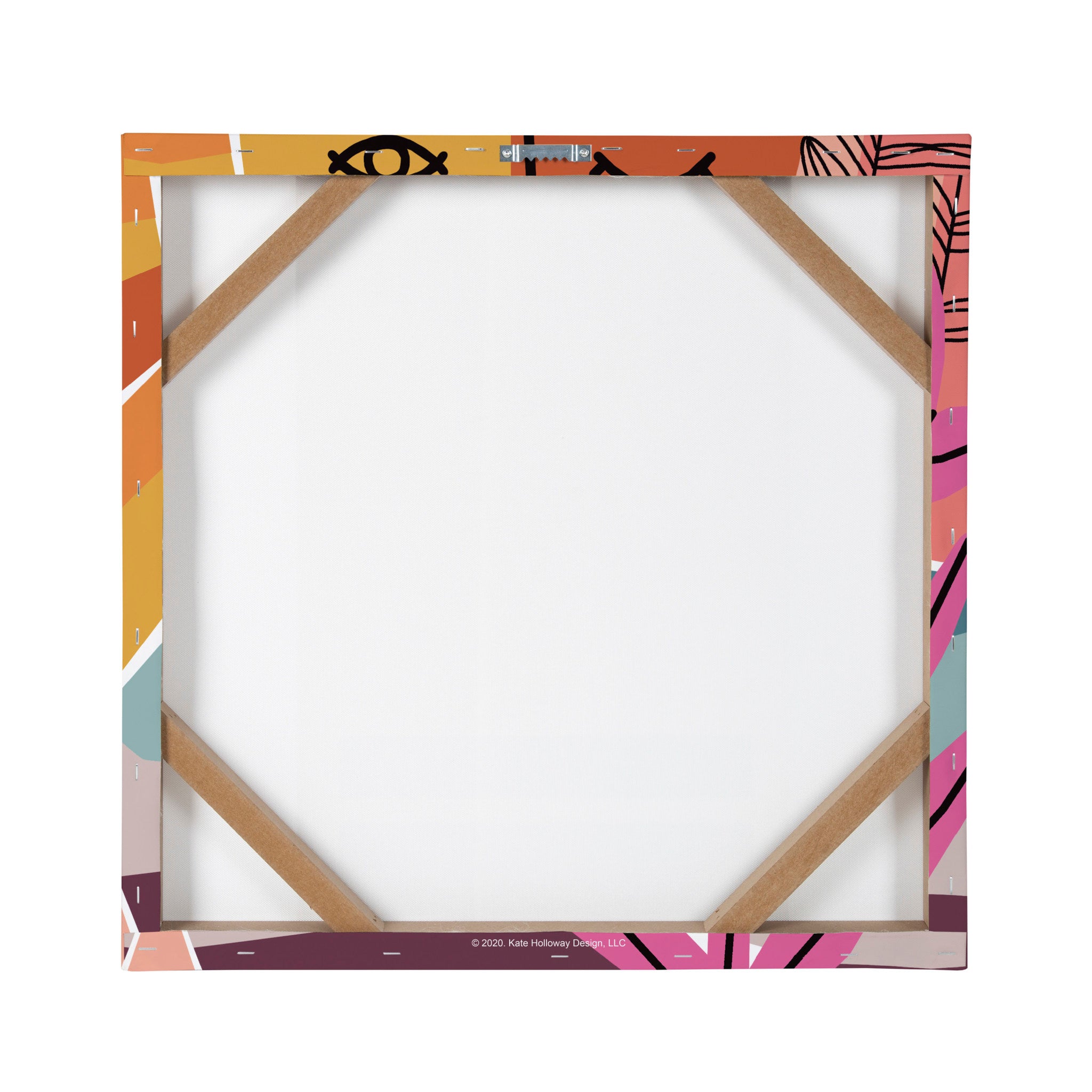 Peace Love Flowers Canvas Wall Art Set by kateandlaurel - product image 4 for Resin Society
