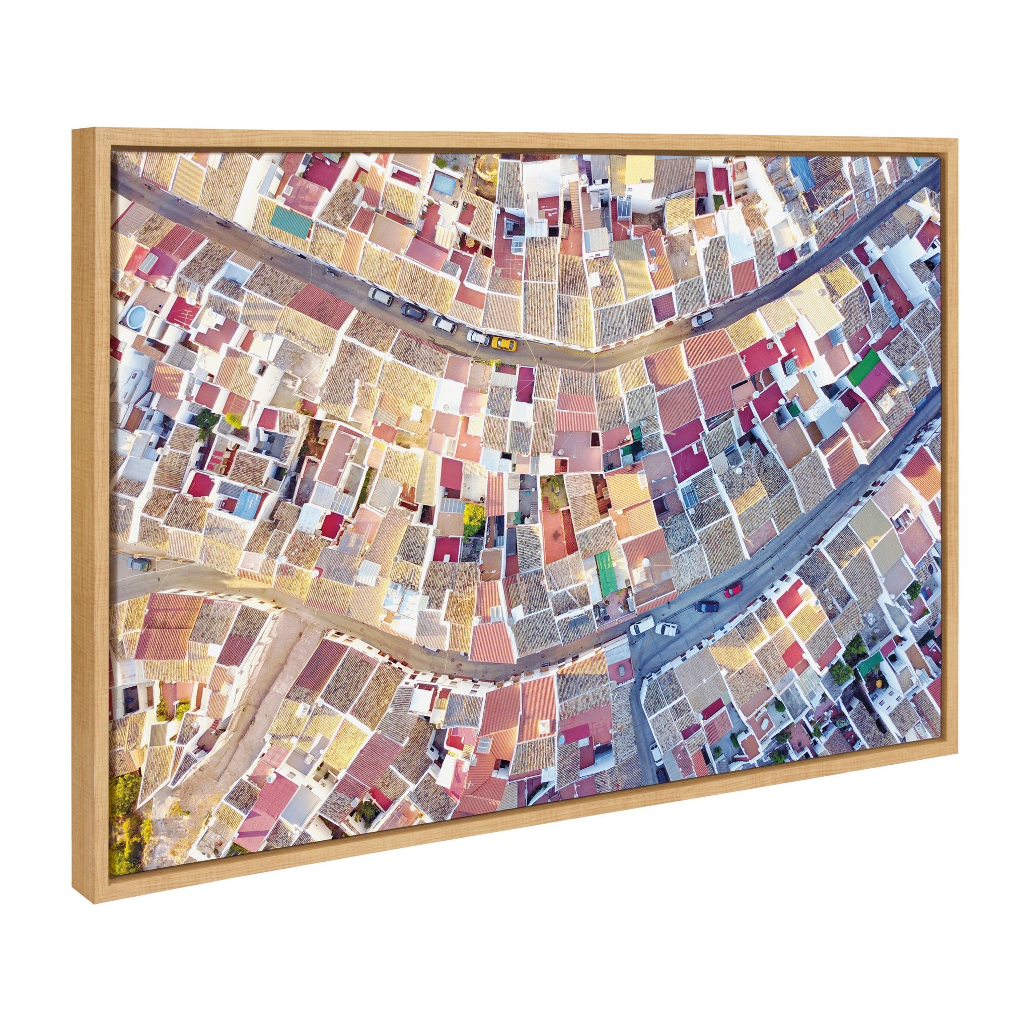 Sylvie Spain 4 Framed Canvas by Rachel Bolgov by kateandlaurel - product image 2 for Resin Society