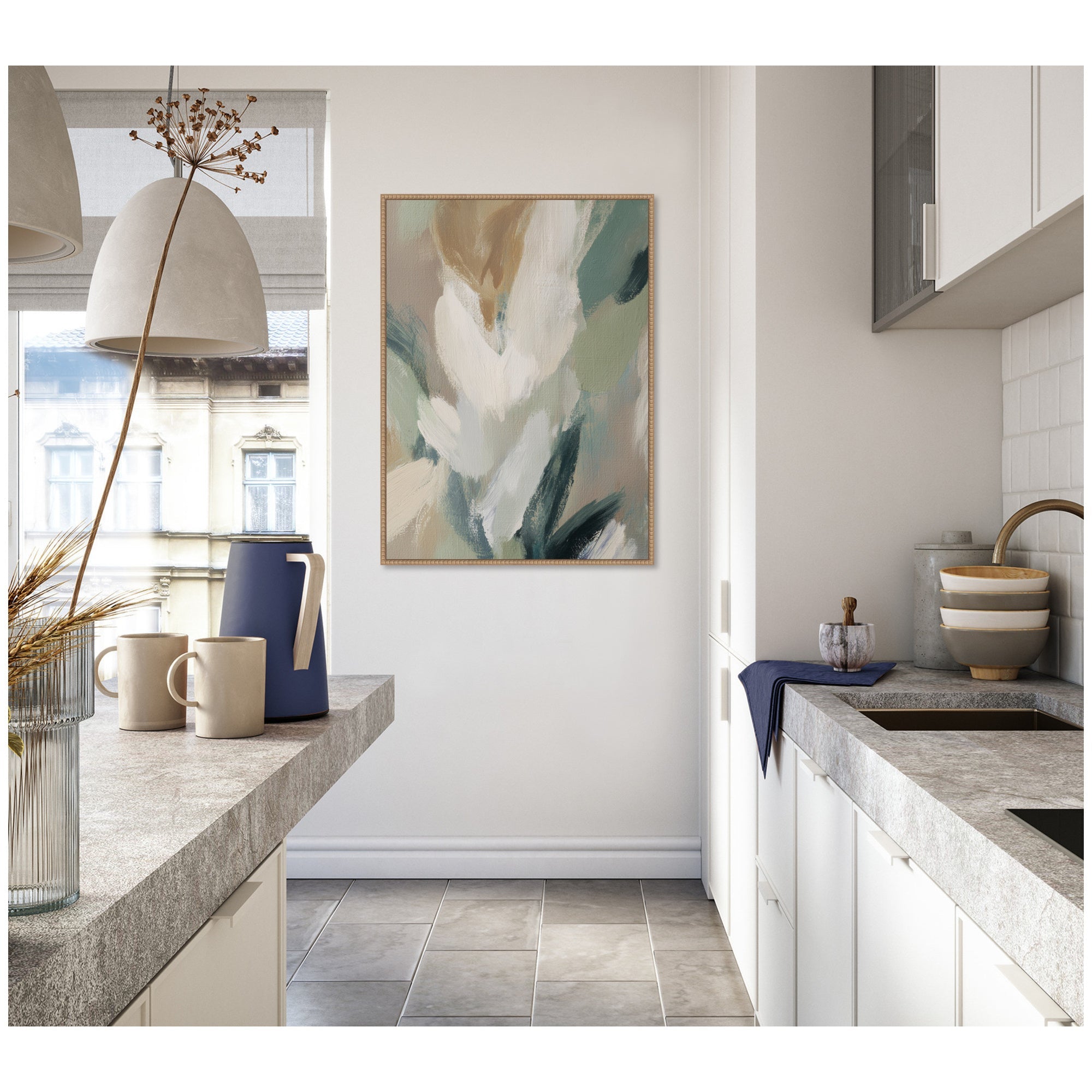 Plant Form No.
1 by Amy Lighthall Framed Canvas Wall Art Print