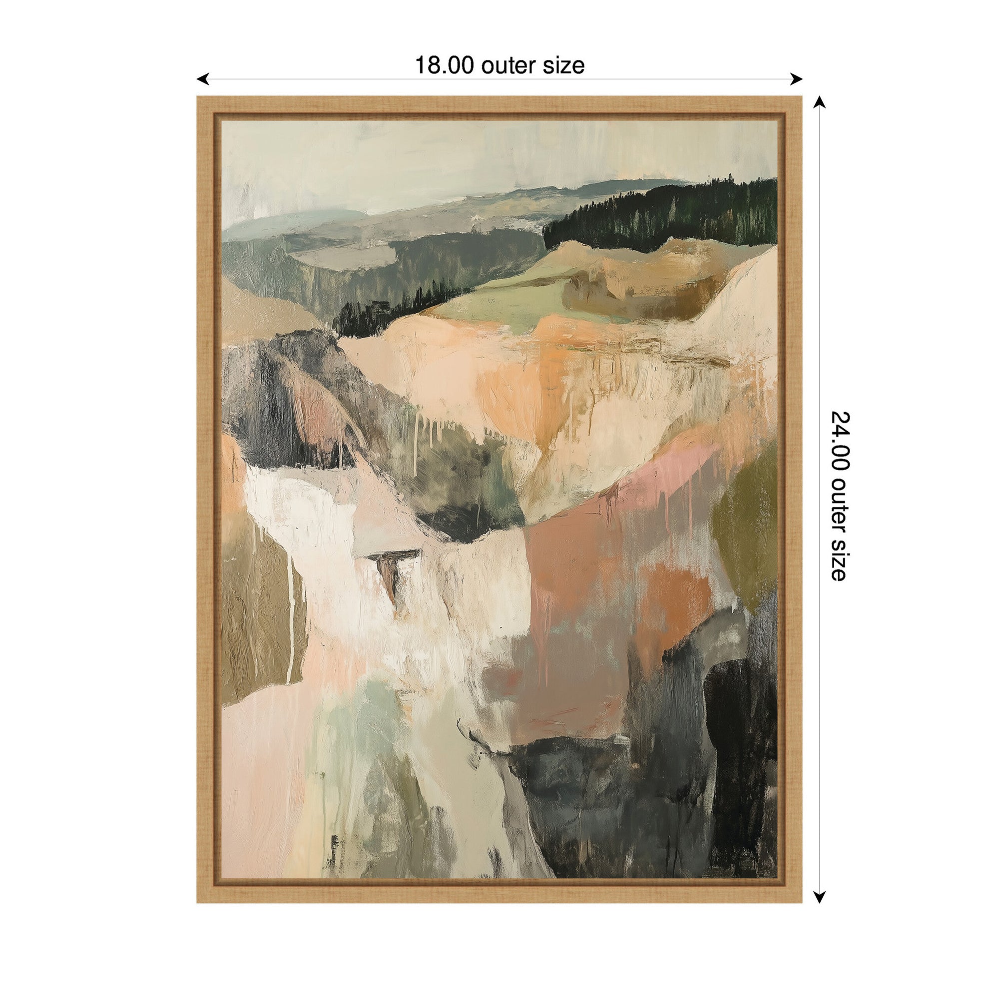 Sylvie Tonal Mountains I Framed Canvas by Amy Lighthall