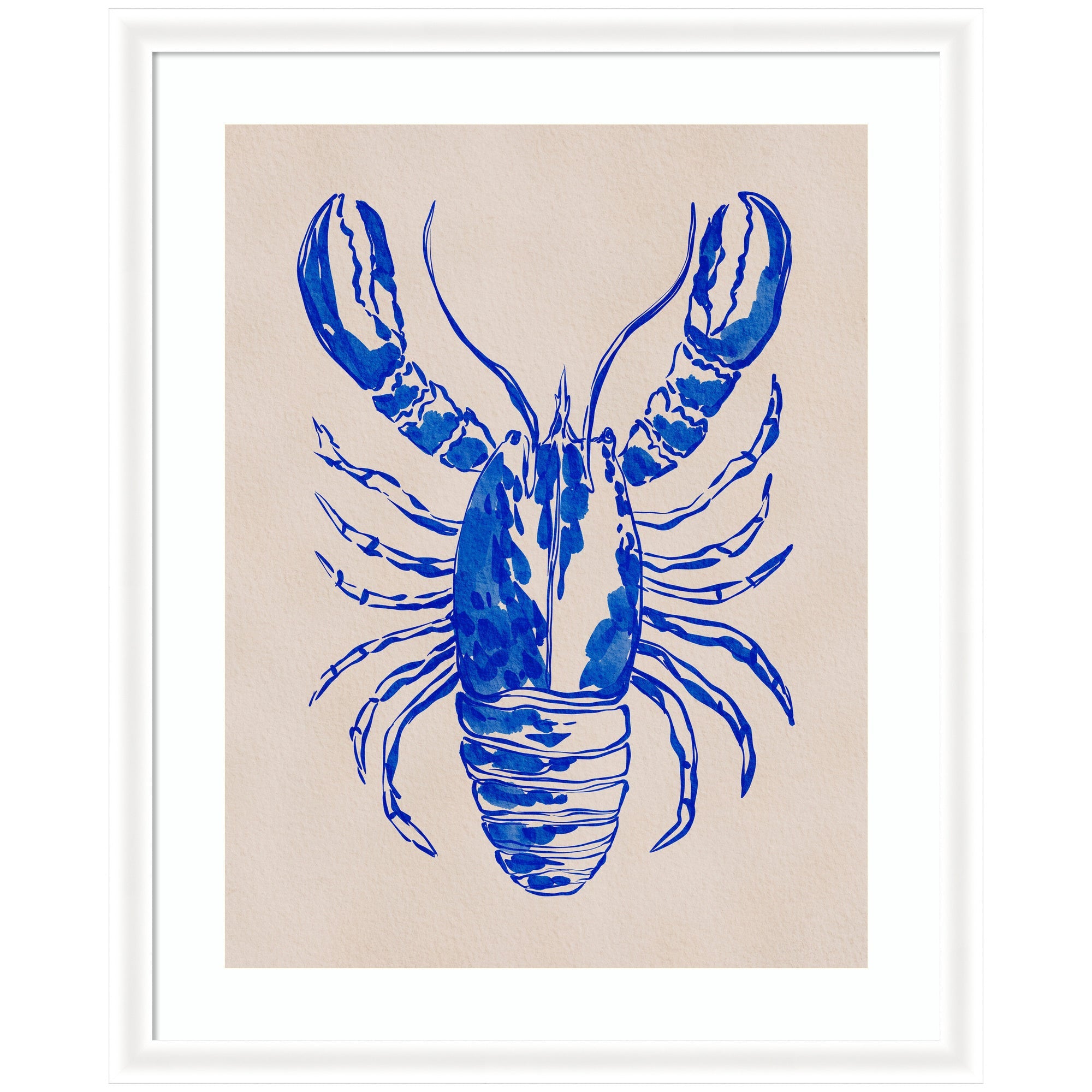 Framed Art Lobster by Nikita Jariwala