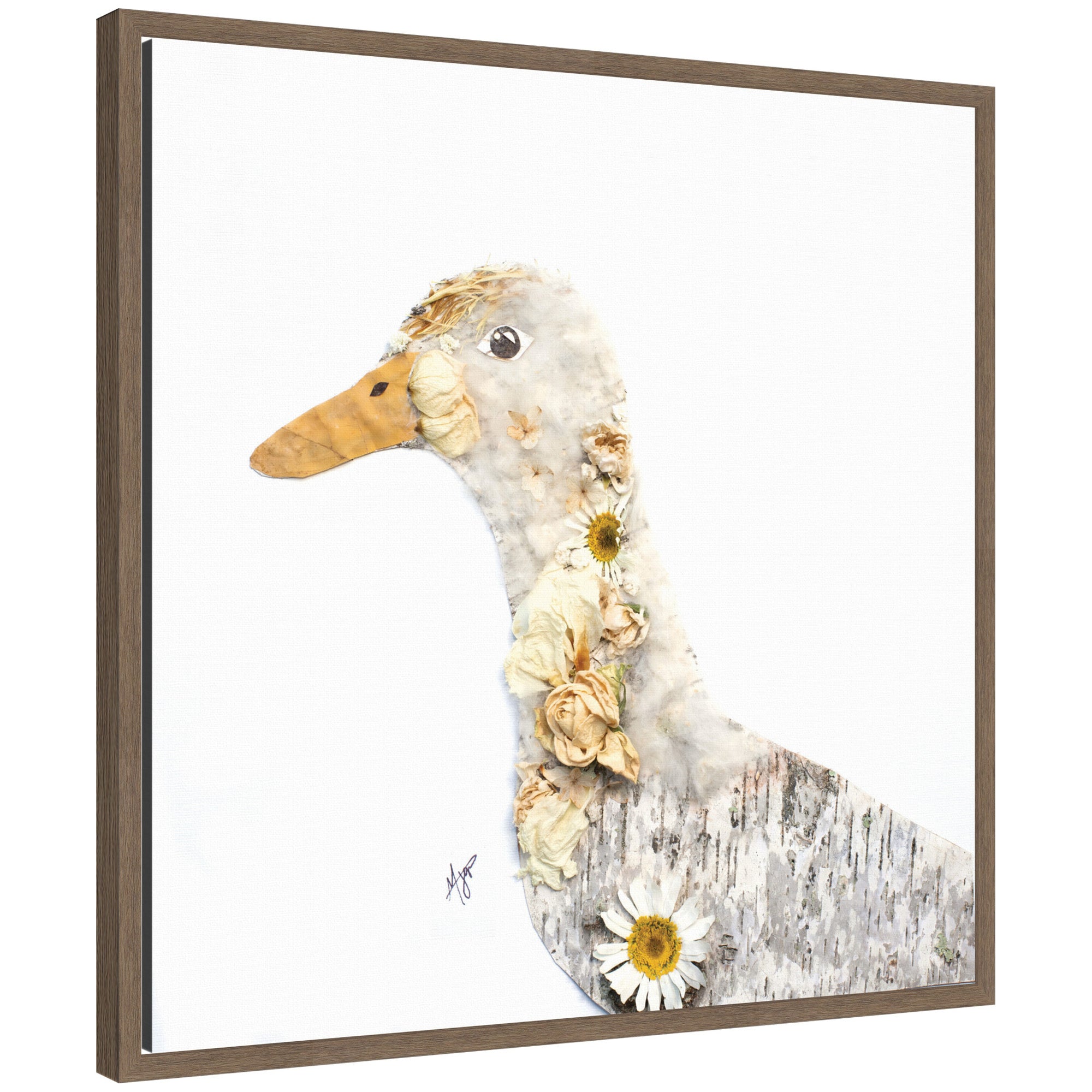 Duck No.
1 by Madeline Jeppesen Framed Canvas Wall Art Print